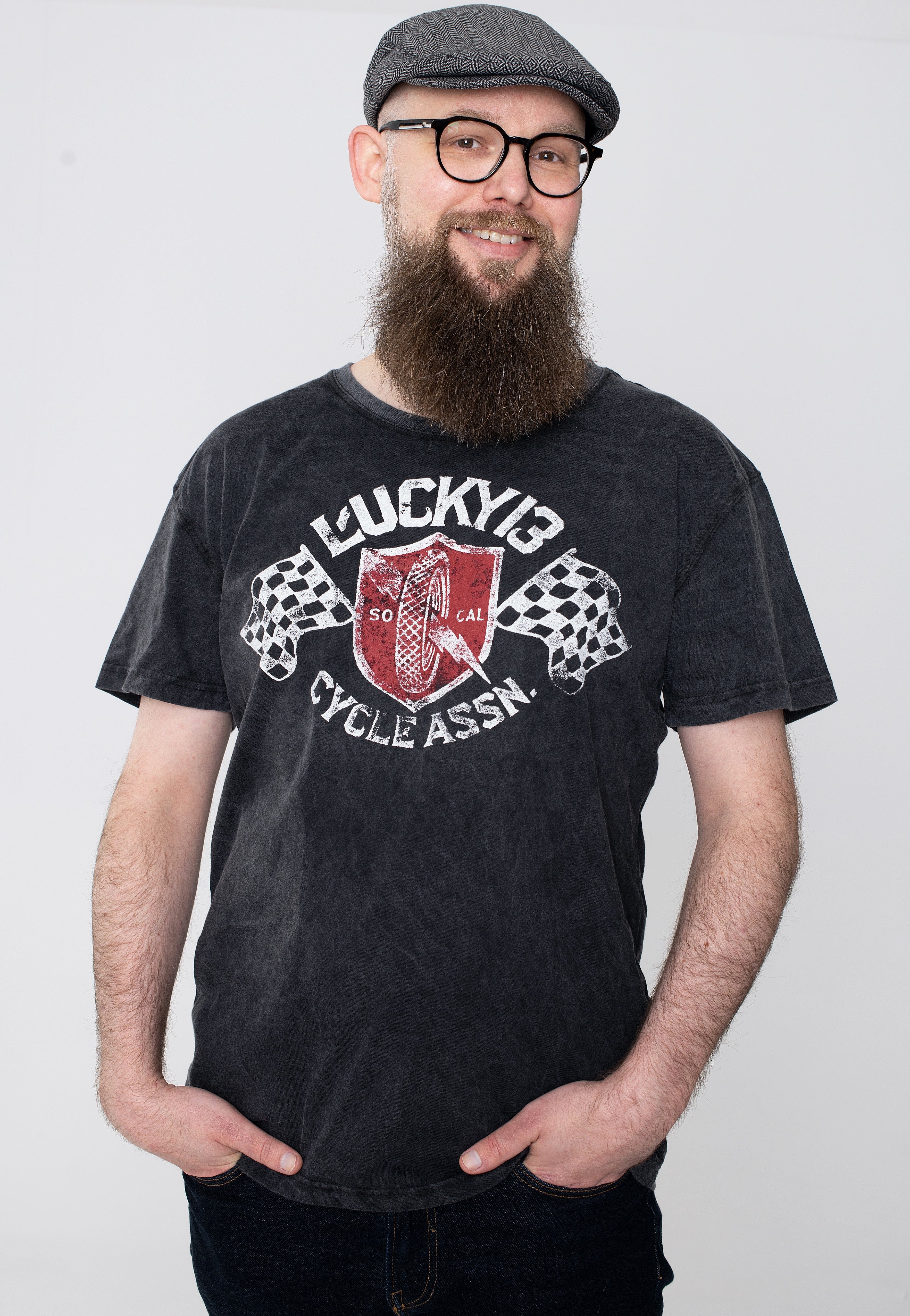 Lucky 13 - Cycle Assn Vintage Black - T-Shirt | Men-Image