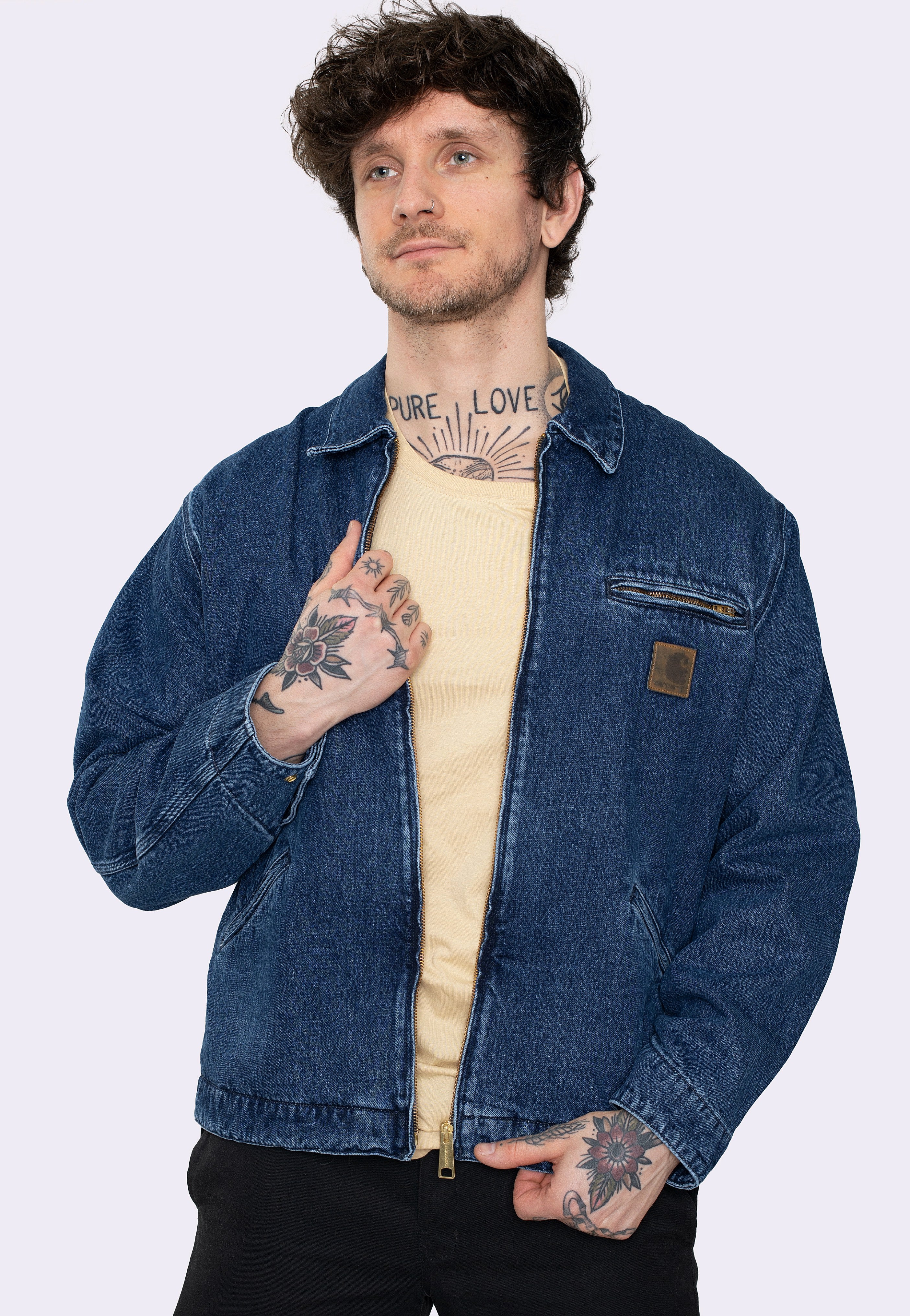 Carhartt WIP - Rider Stone Washed Blue - Jacket | Men-Image