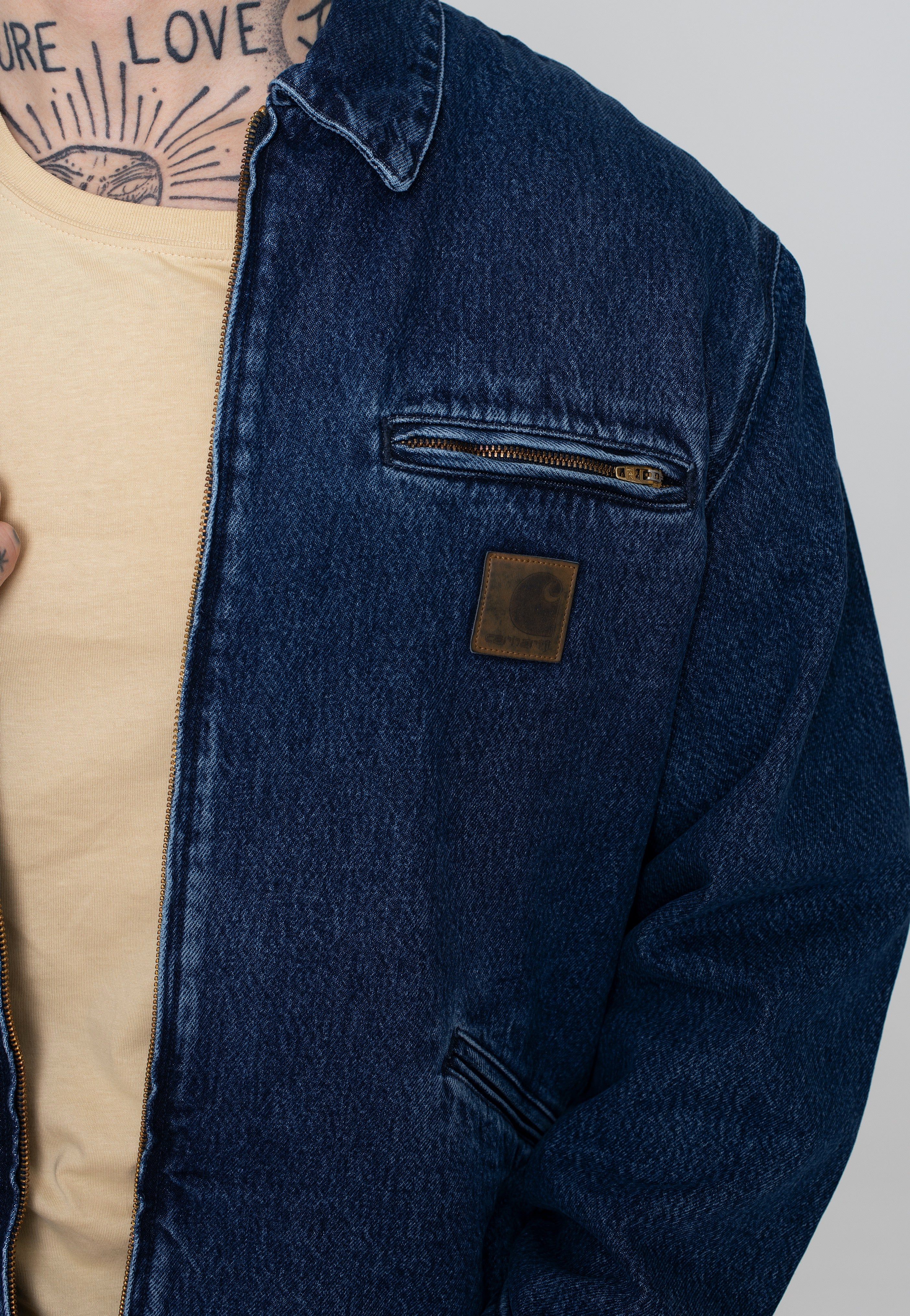 Carhartt WIP - Rider Stone Washed Blue - Jacket | Men-Image