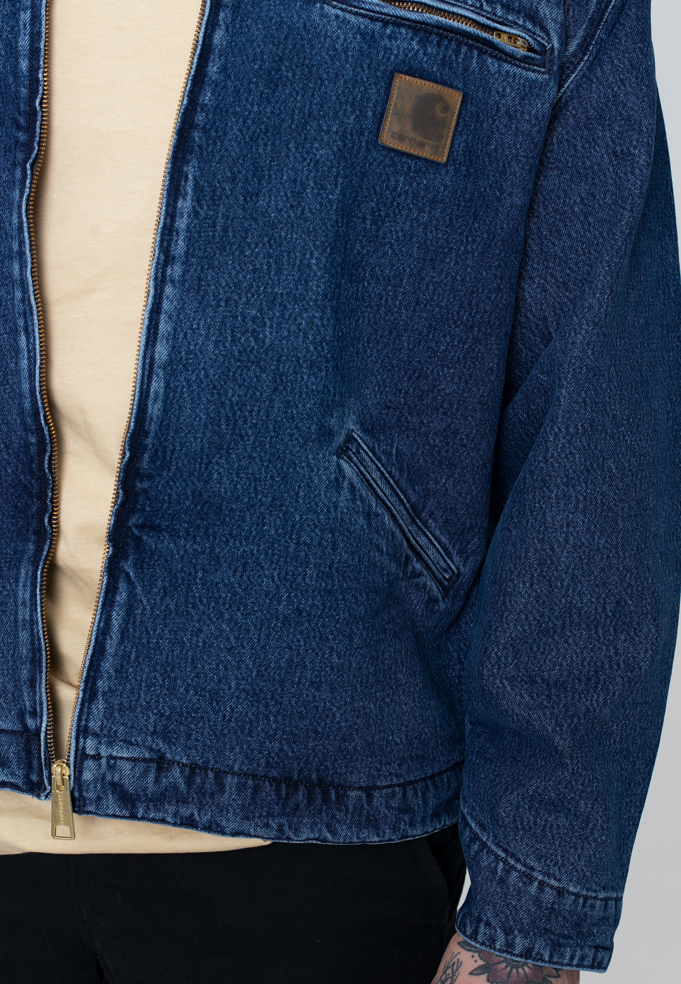 Carhartt WIP - Rider Stone Washed Blue - Jacket | Men-Image