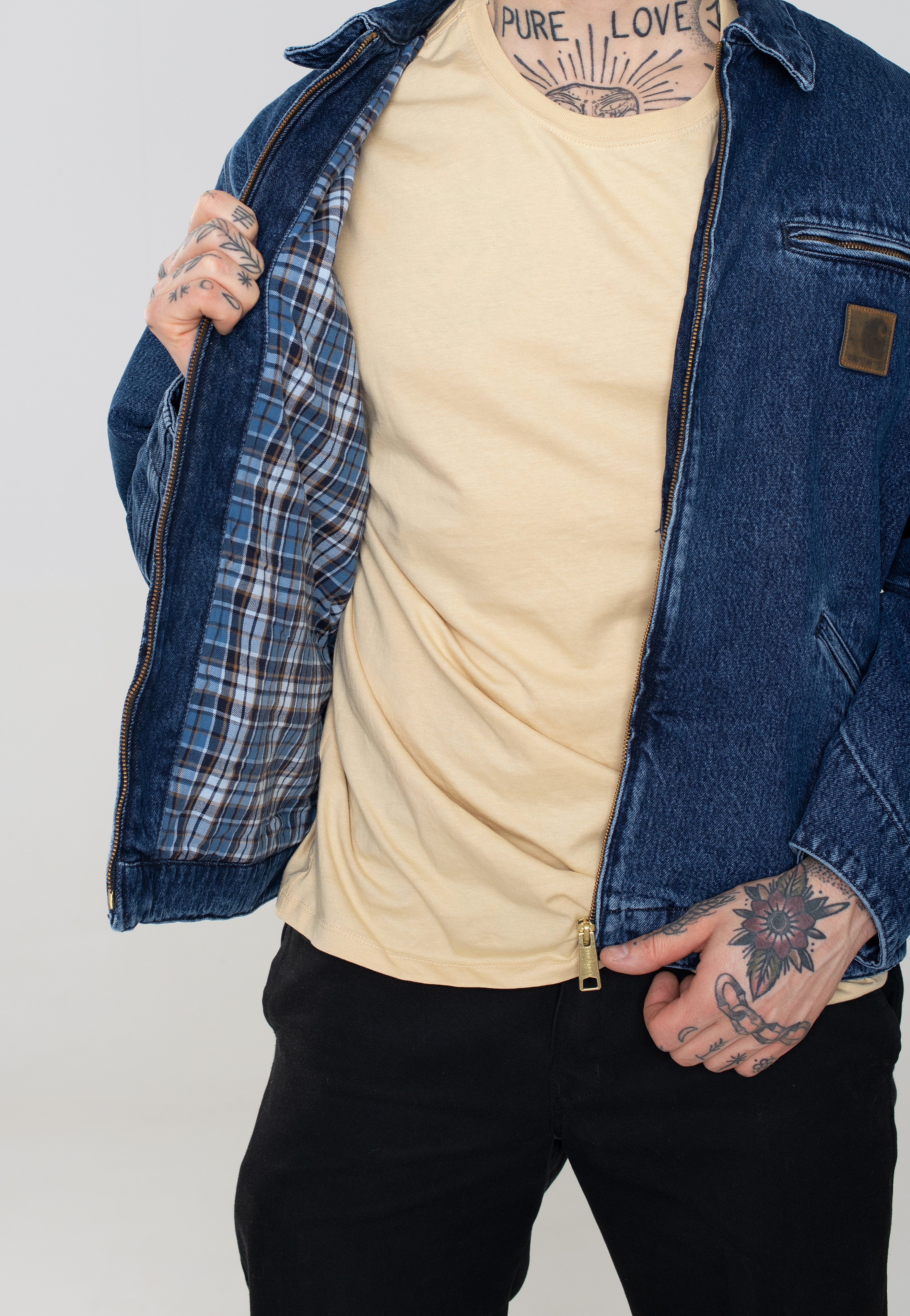 Carhartt WIP - Rider Stone Washed Blue - Jacket | Men-Image