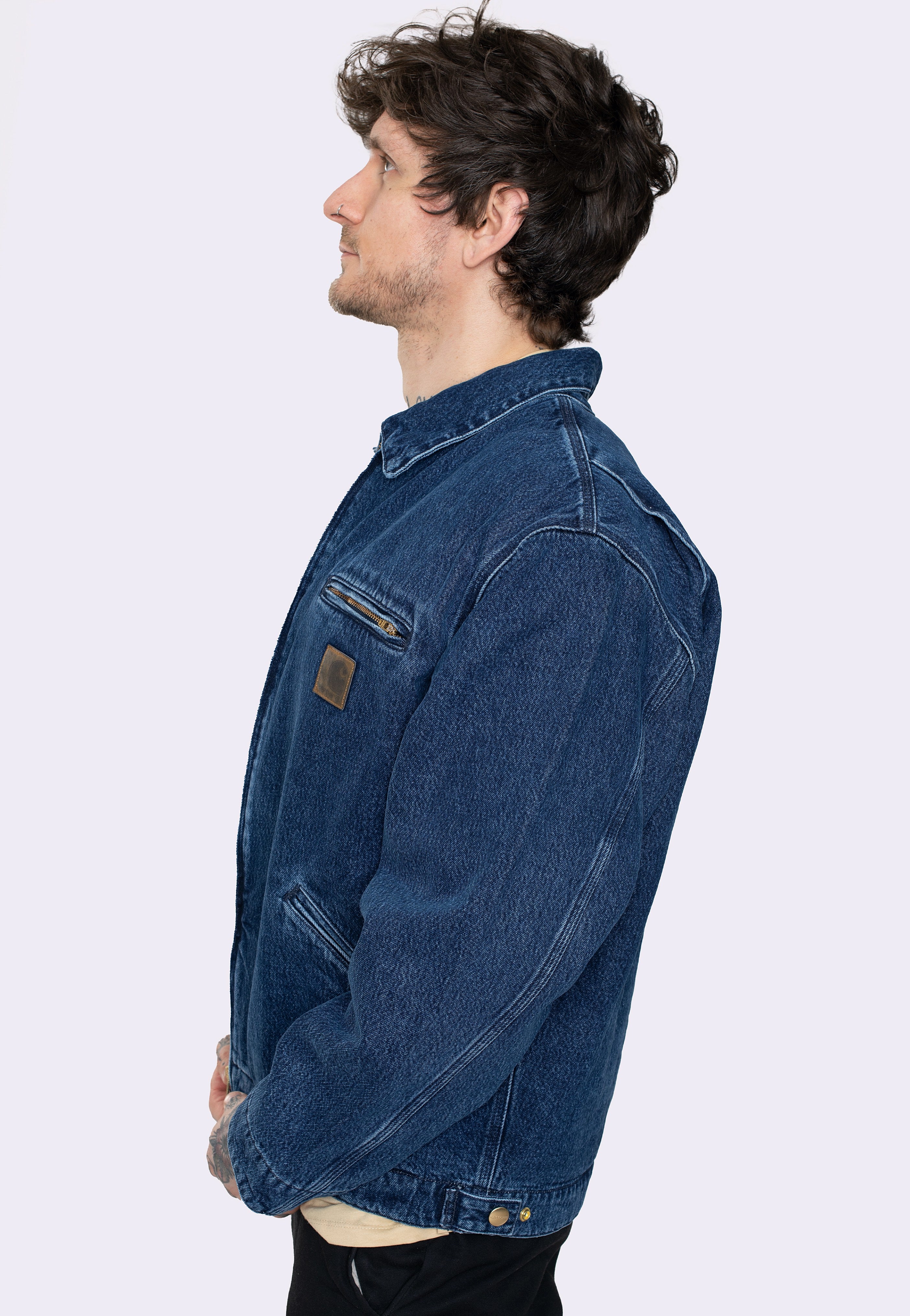 Carhartt WIP - Rider Stone Washed Blue - Jacket | Men-Image