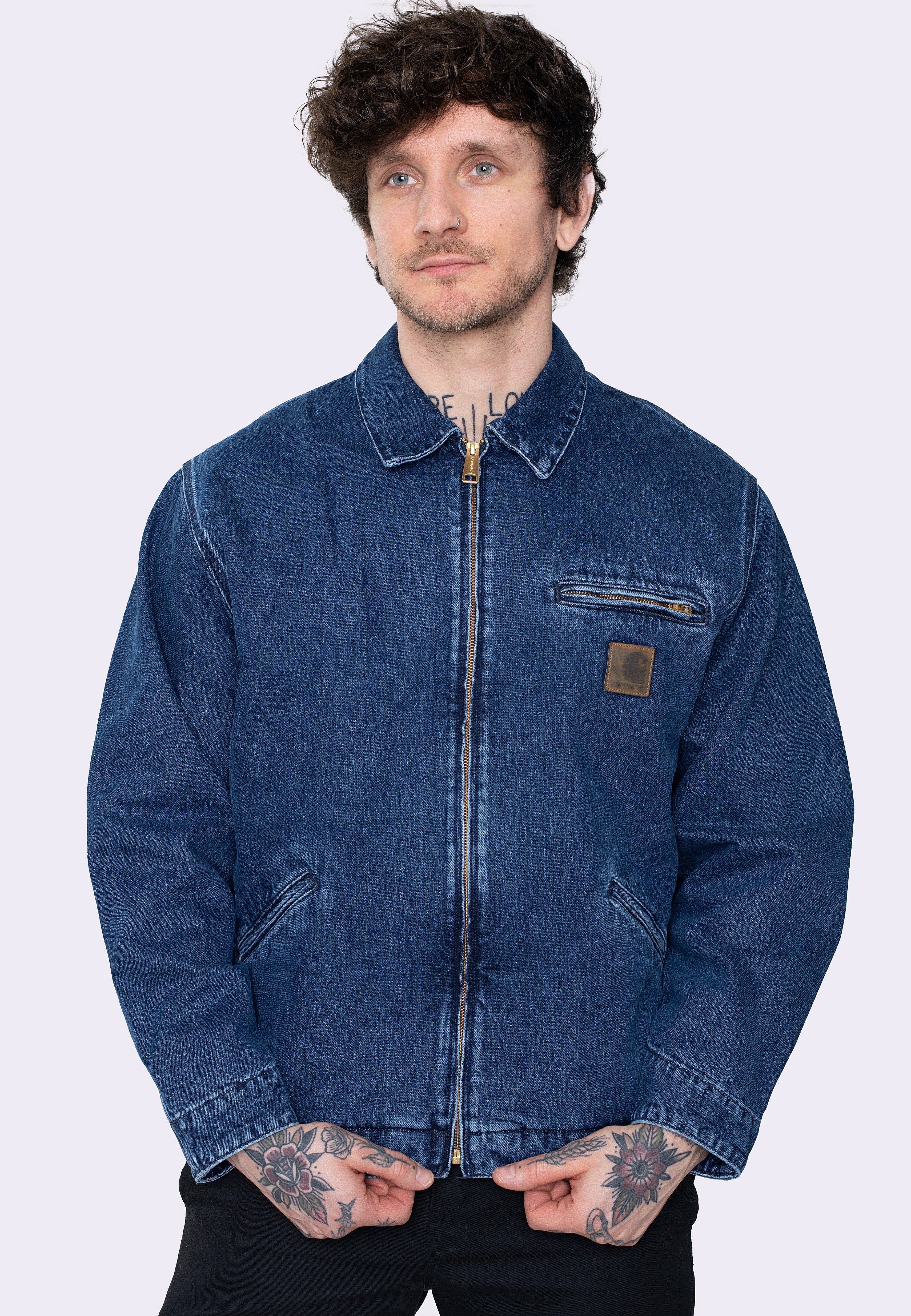 Carhartt WIP - Rider Stone Washed Blue - Jacket | Men-Image