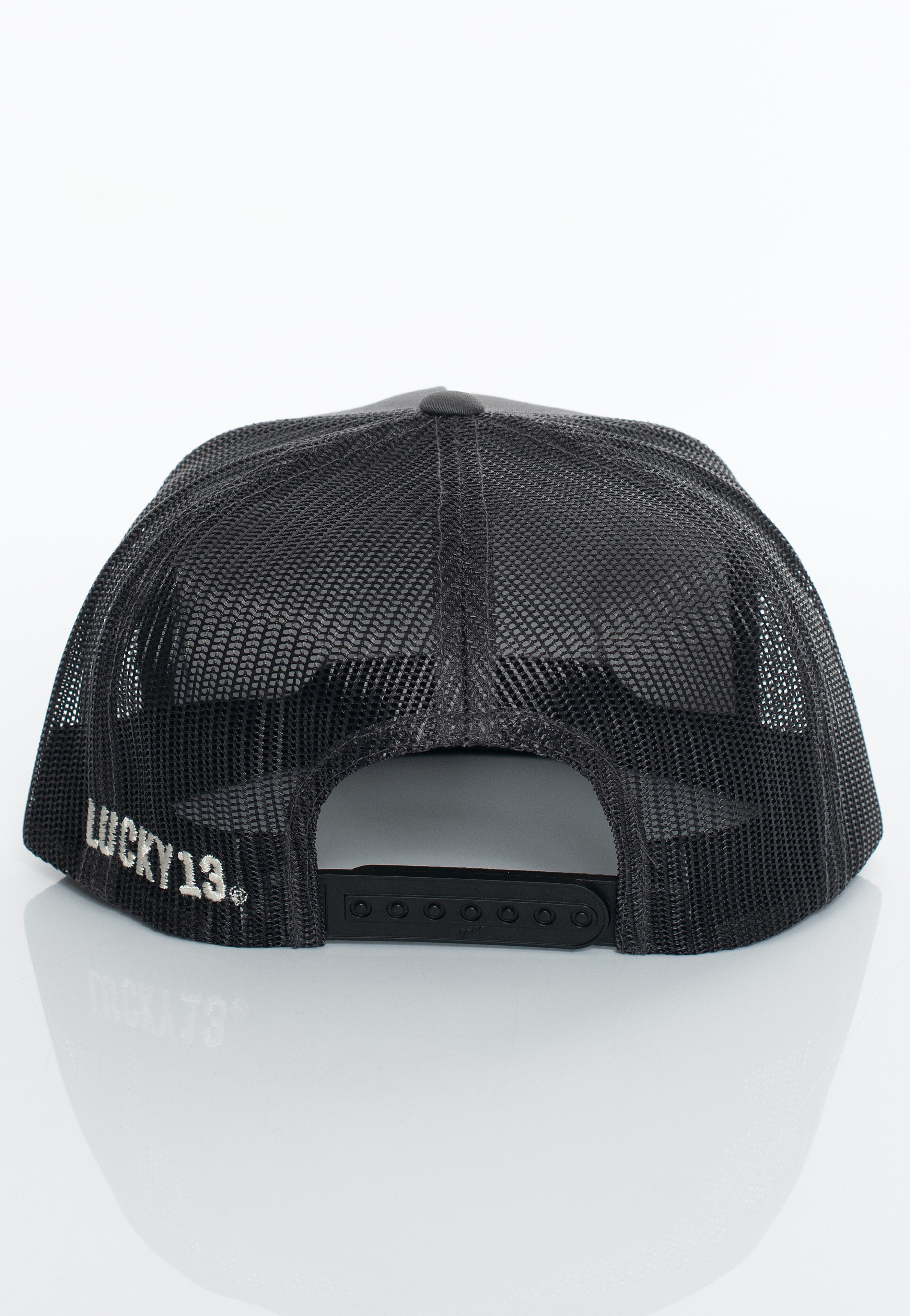 Lucky 13 - LCSB5PA 28 The Panther Head Poplin Mesh Charcoal - Cap | Neutral-Image