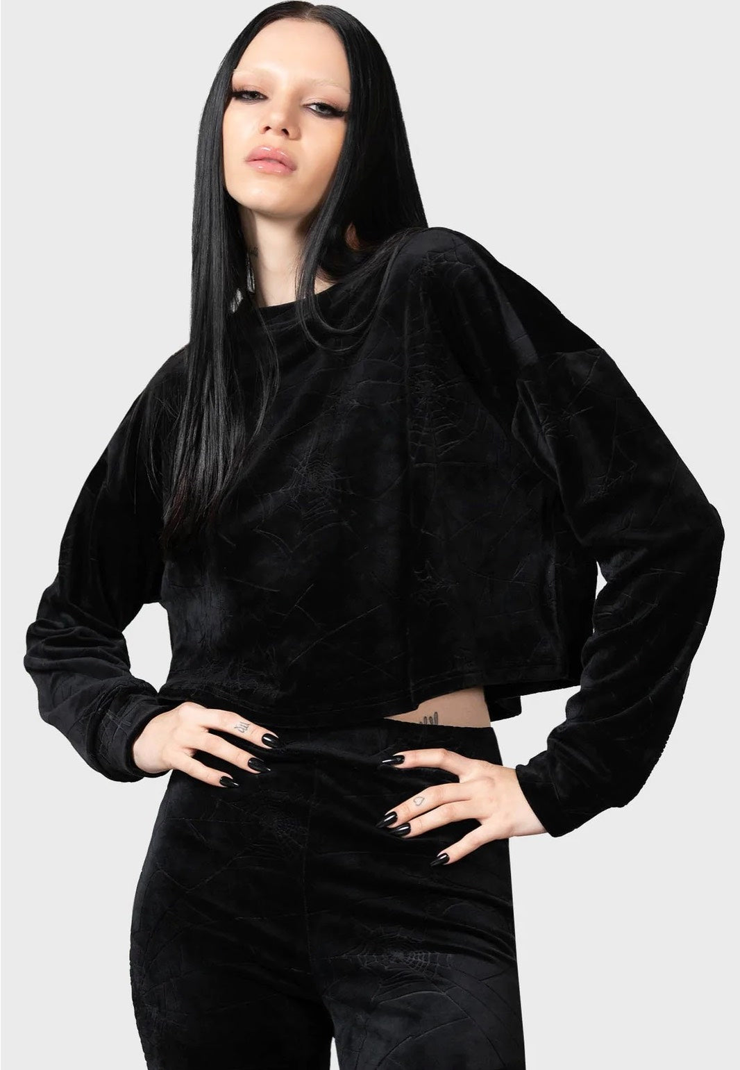 Killstar - Lulluspider Black - Sweater | Women-Image