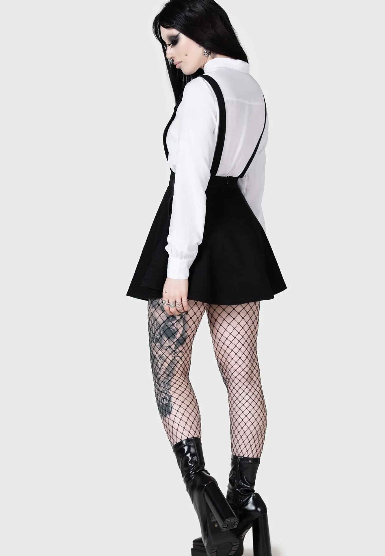 Killstar x Kihilist - Luna Orb Pinafore Black - Dress | Women-Image