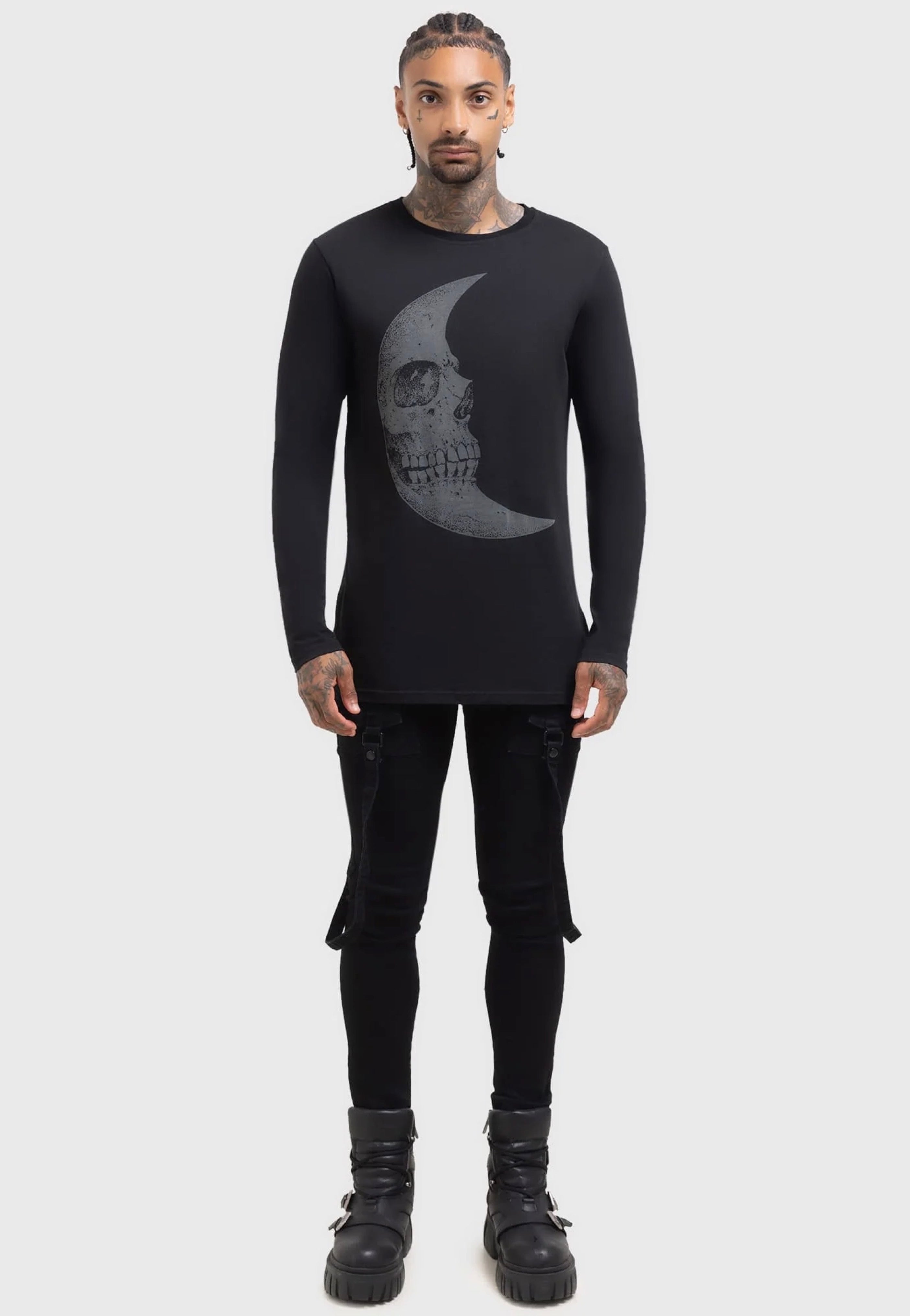 Killstar x Kihilist - Lunar Crescent Black - Longsleeve | Men-Image