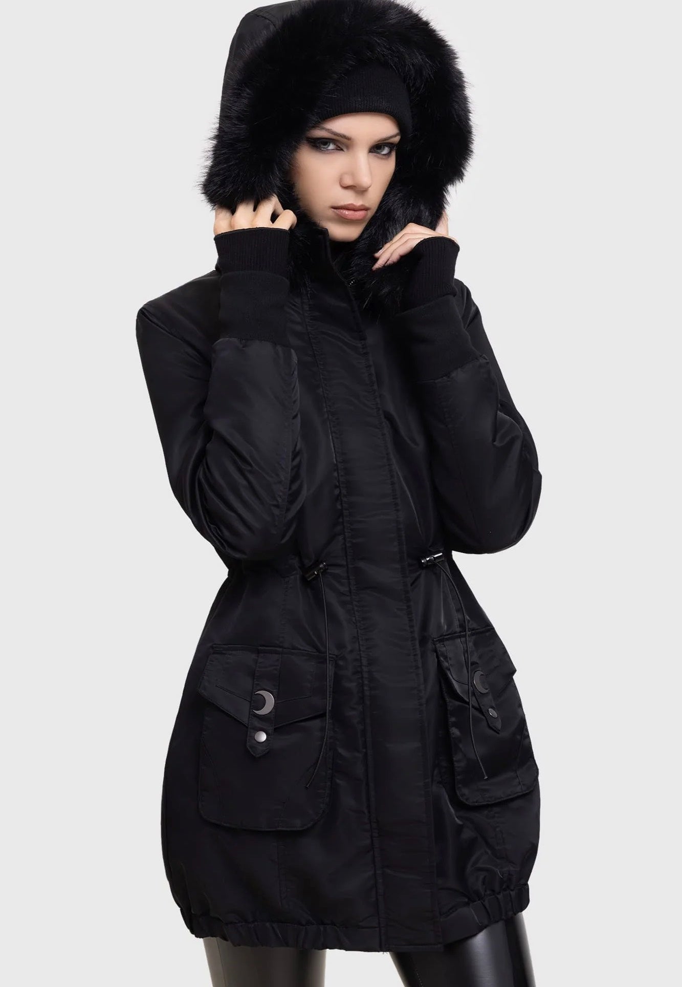 Killstar - Lunar Eclipse Black - Coat | Women-Image