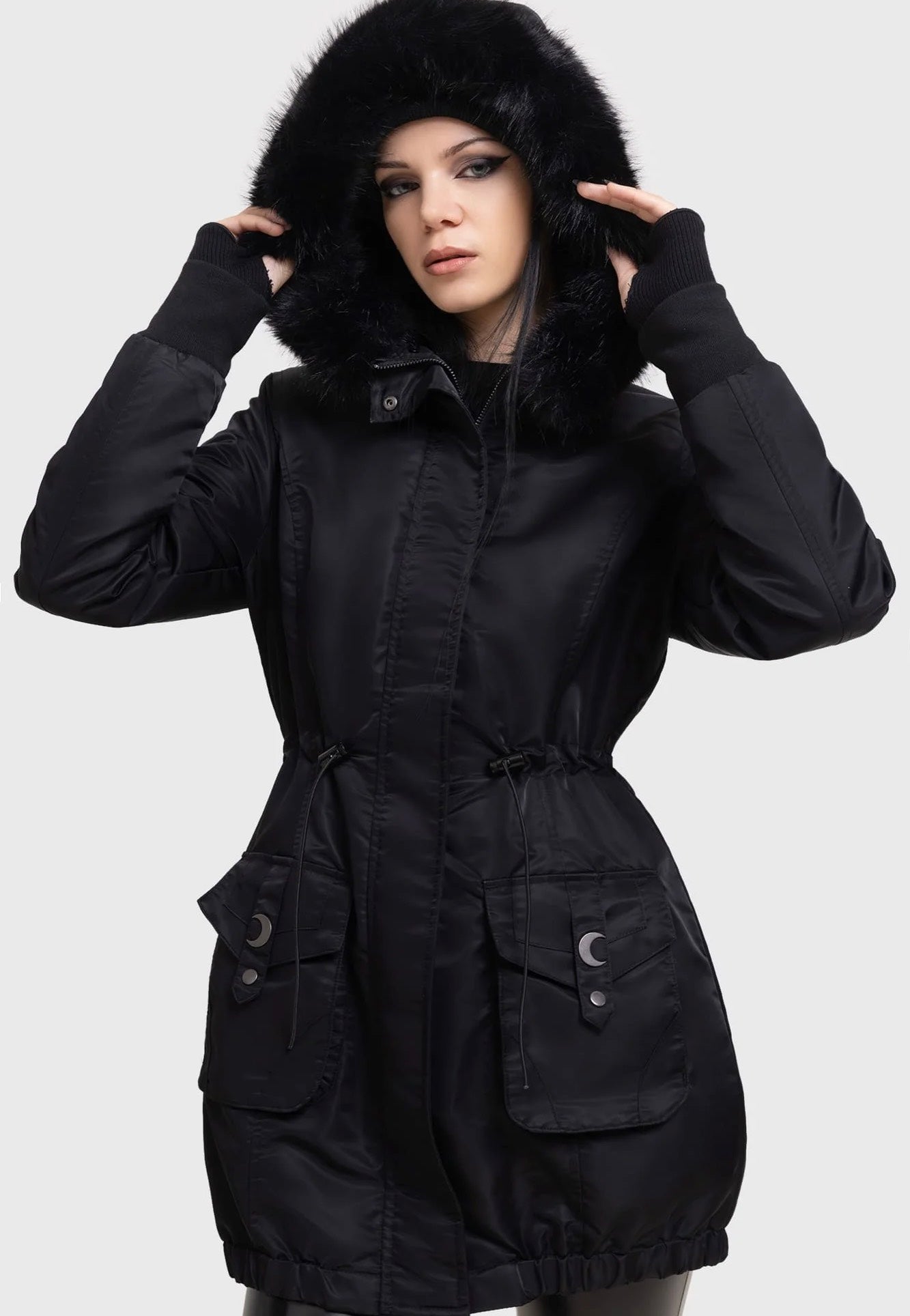 Killstar - Lunar Eclipse Black - Coat | Women-Image