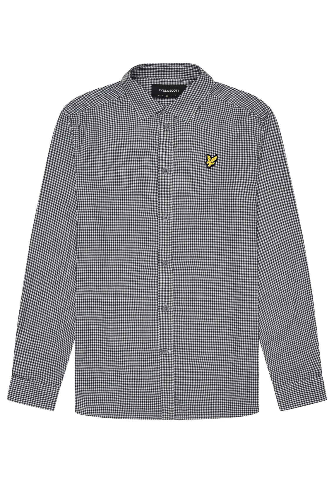 Lyle & Scott - Shepherd Check Dark Navy/ White - Shirt | Men-Image