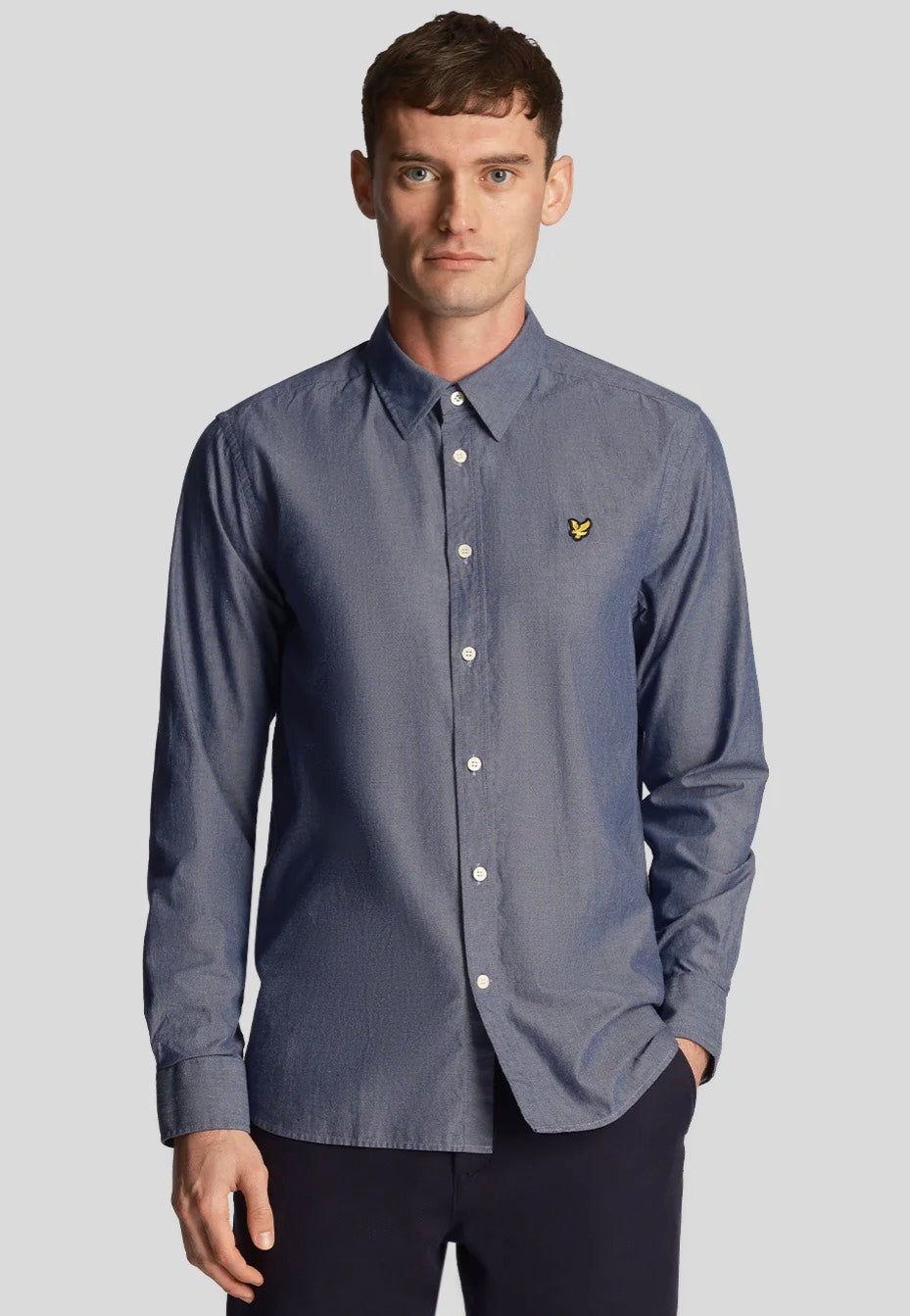 Lyle & Scott - Chambray Indigo - Shirt | Men-Image