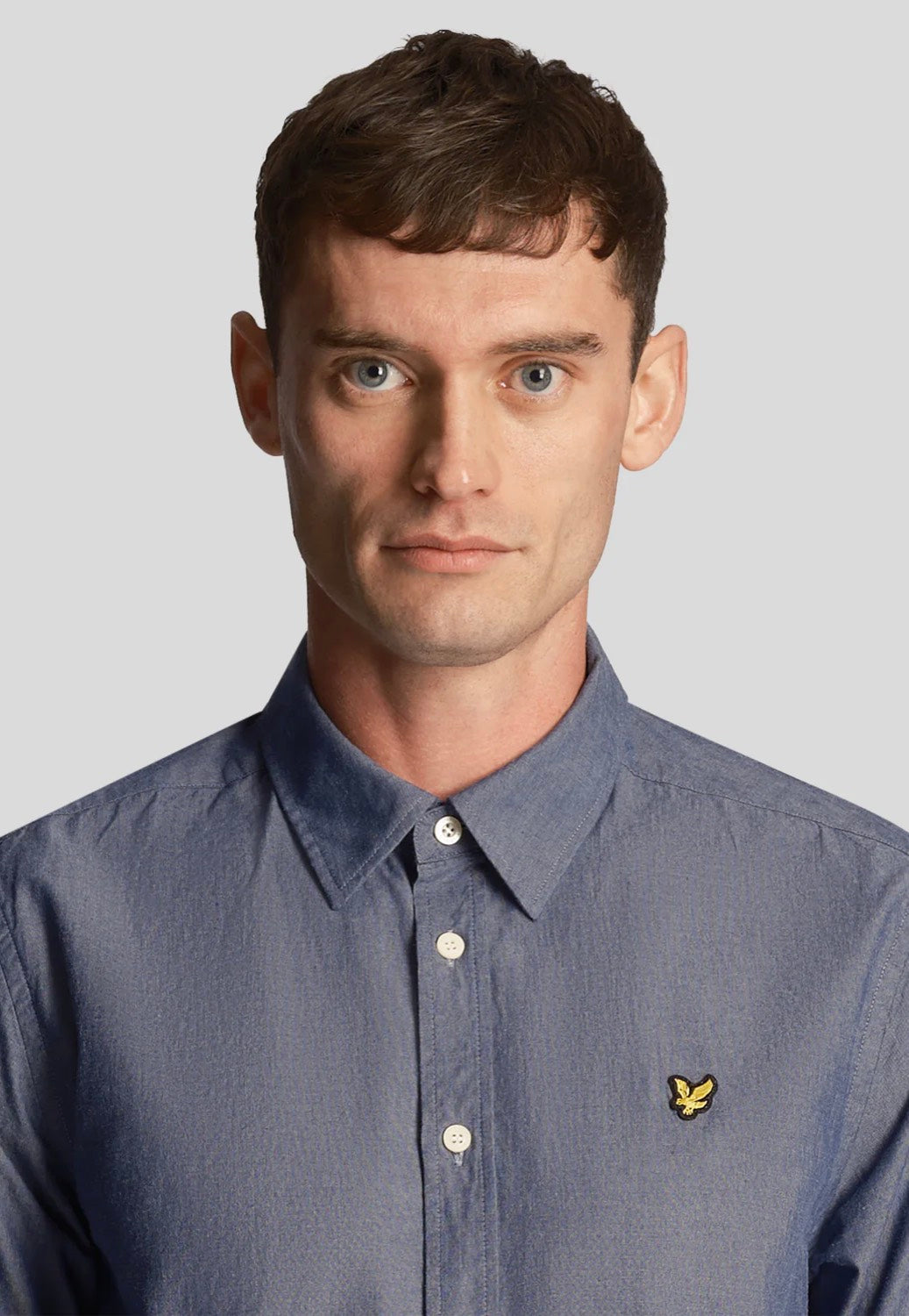 Lyle & Scott - Chambray Indigo - Shirt | Men-Image