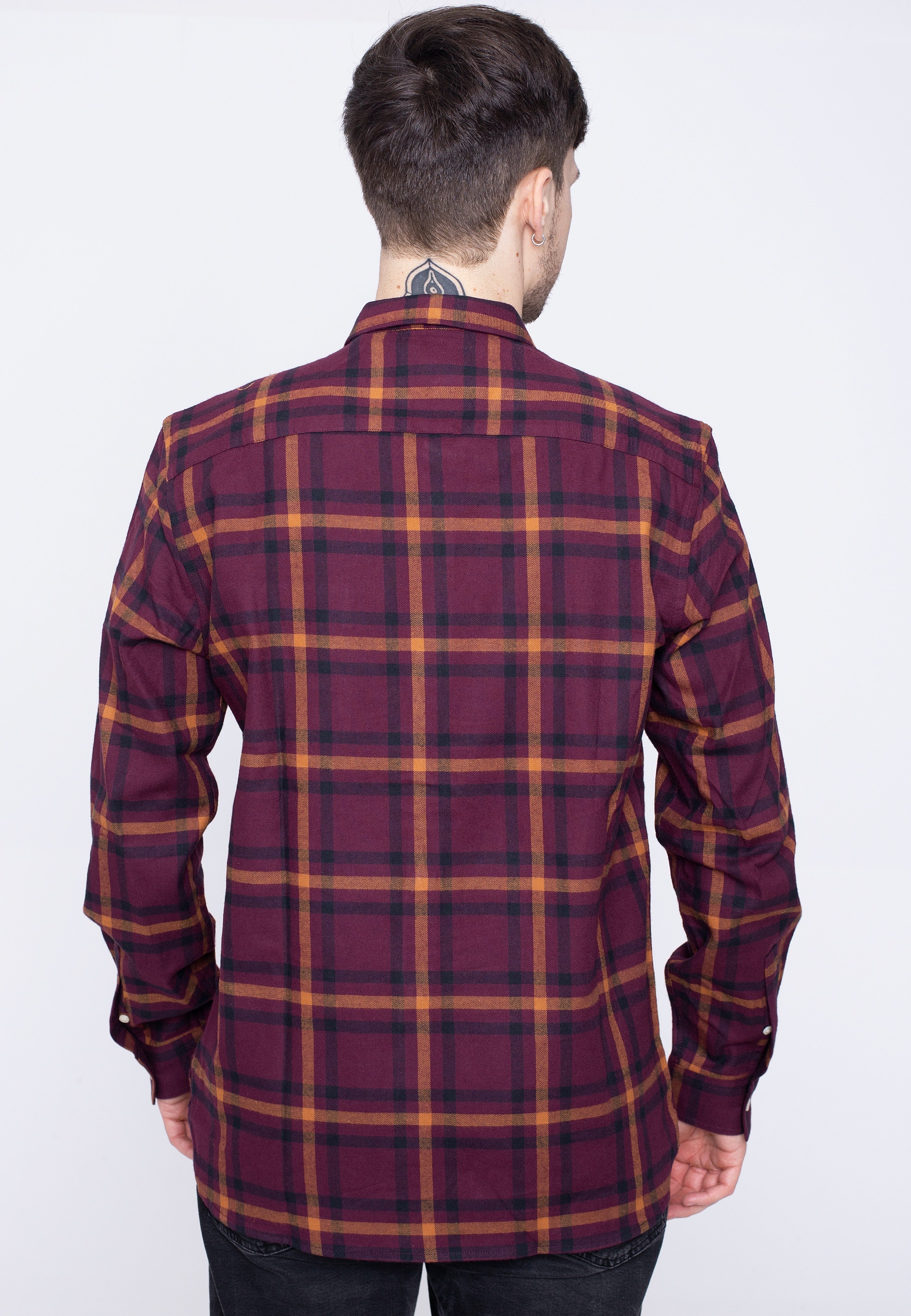 Lyle & Scott - Check Flannel Burgundy - Shirt | Men-Image