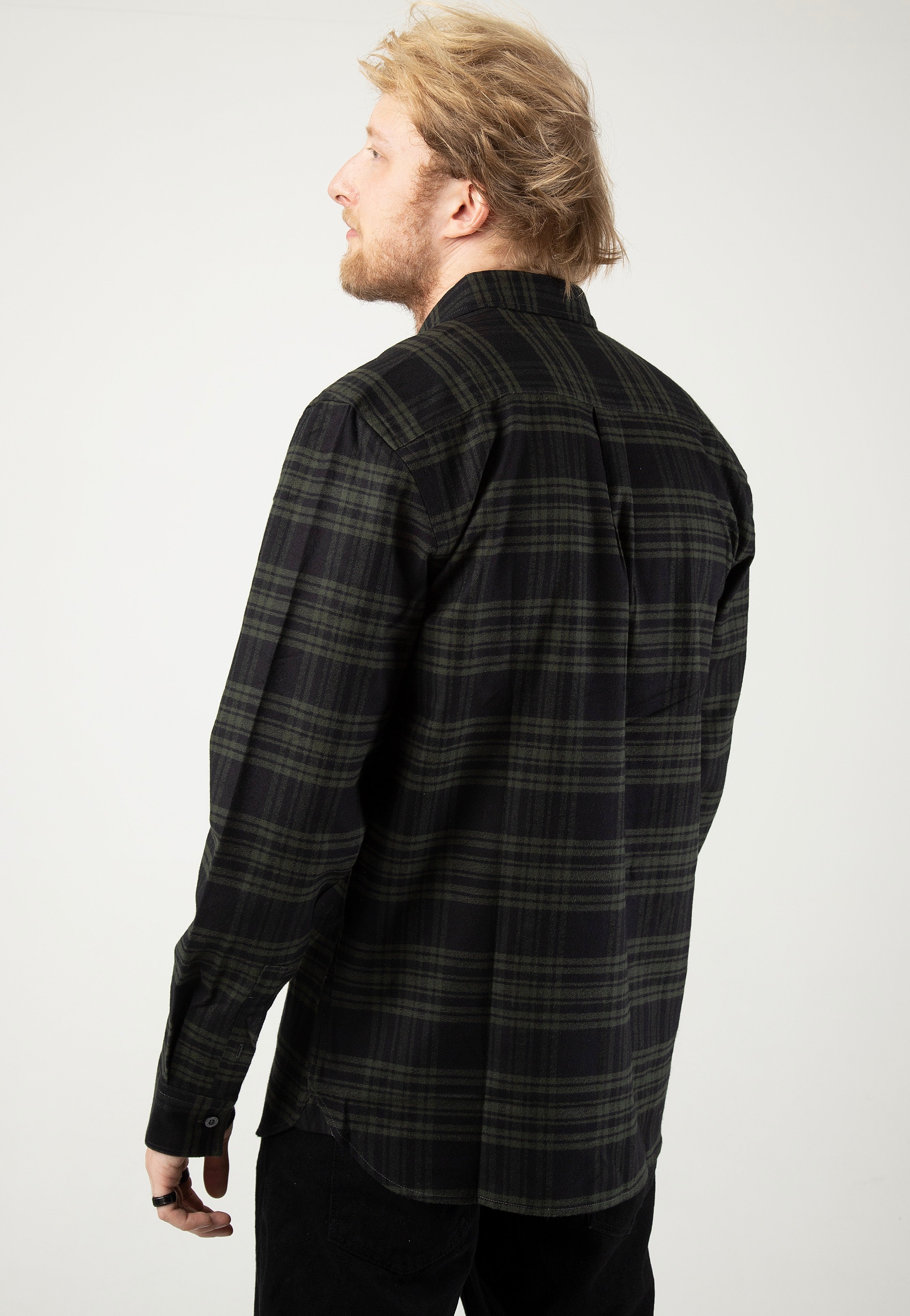 Lyle & Scott - Check Flannel Mountain Moss - Shirt | Men-Image