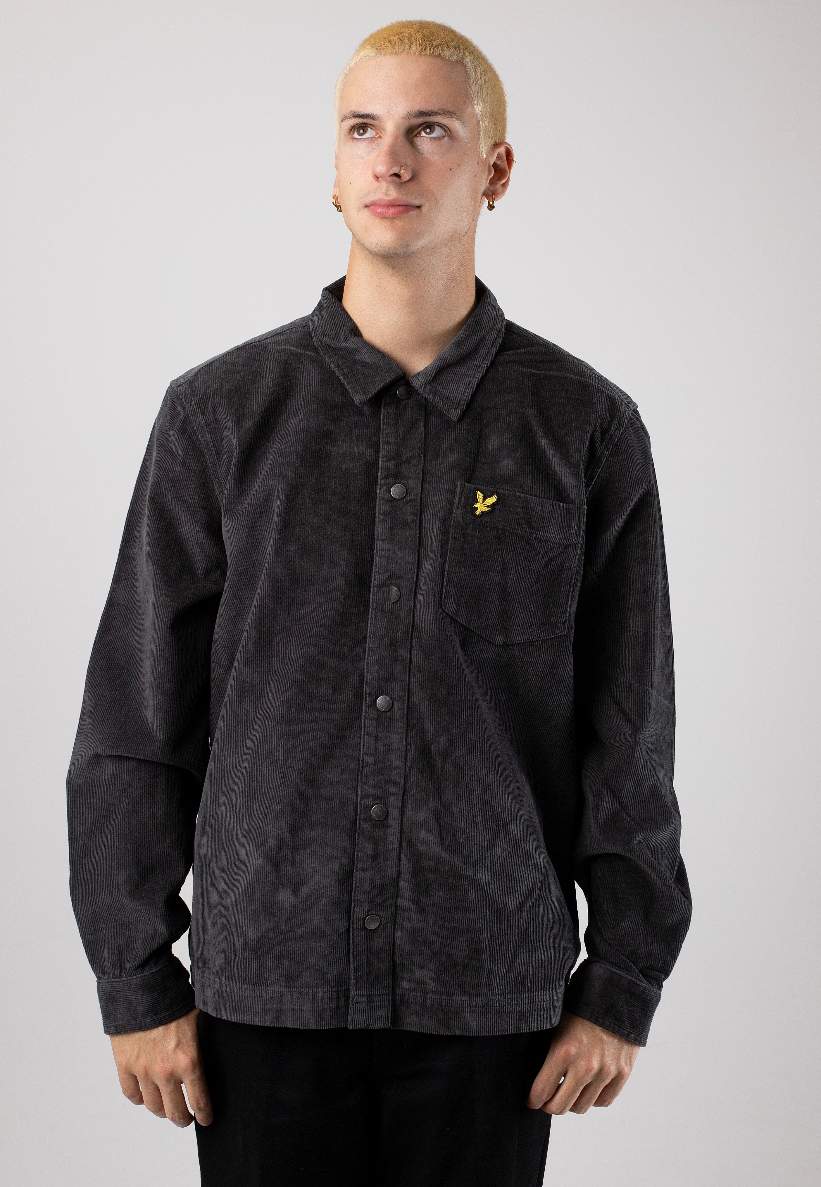 Lyle & Scott - Cord Overshirt Gunmetal - Shirt | Men-Image