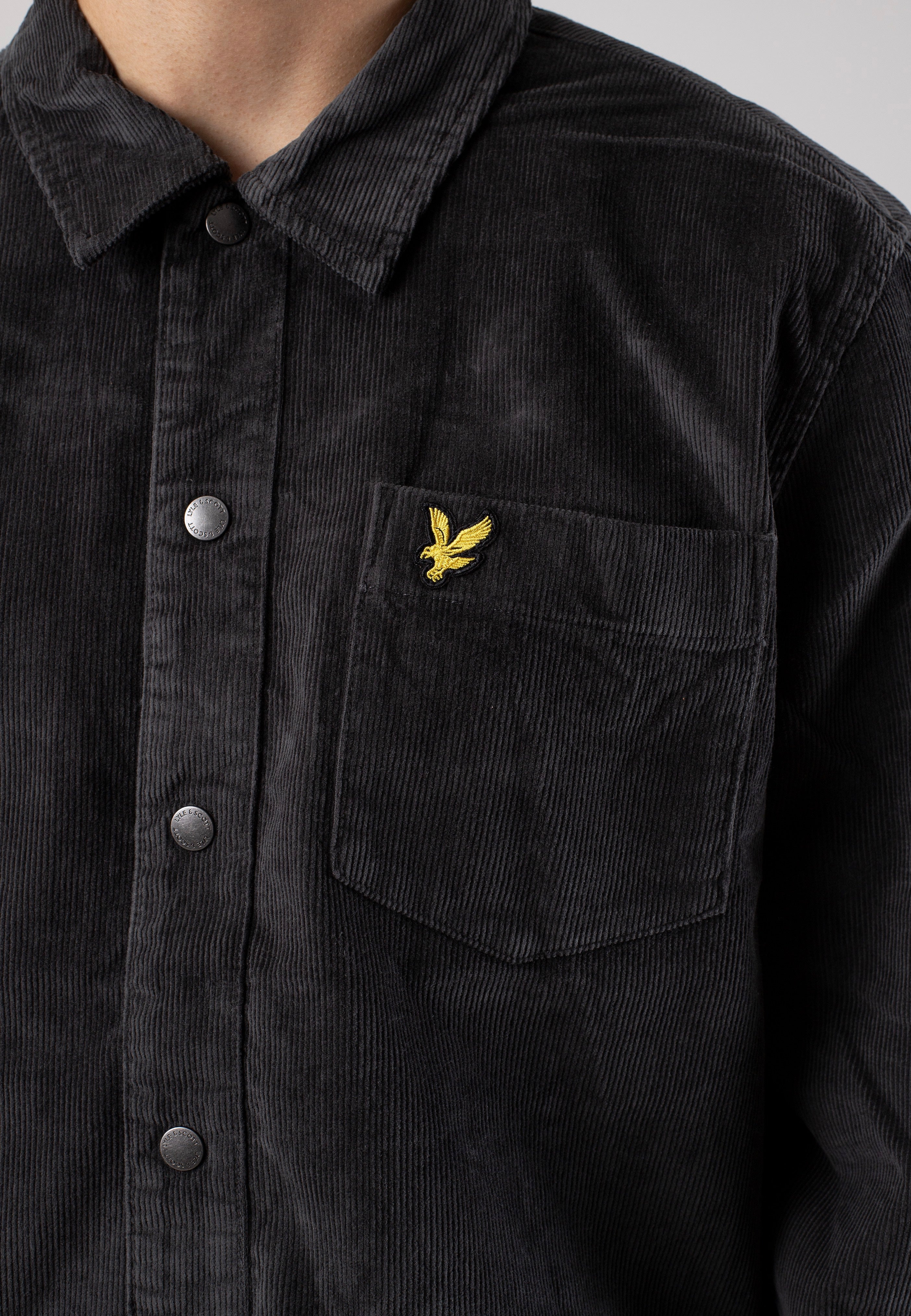 Lyle & Scott - Cord Overshirt Gunmetal - Shirt | Men-Image