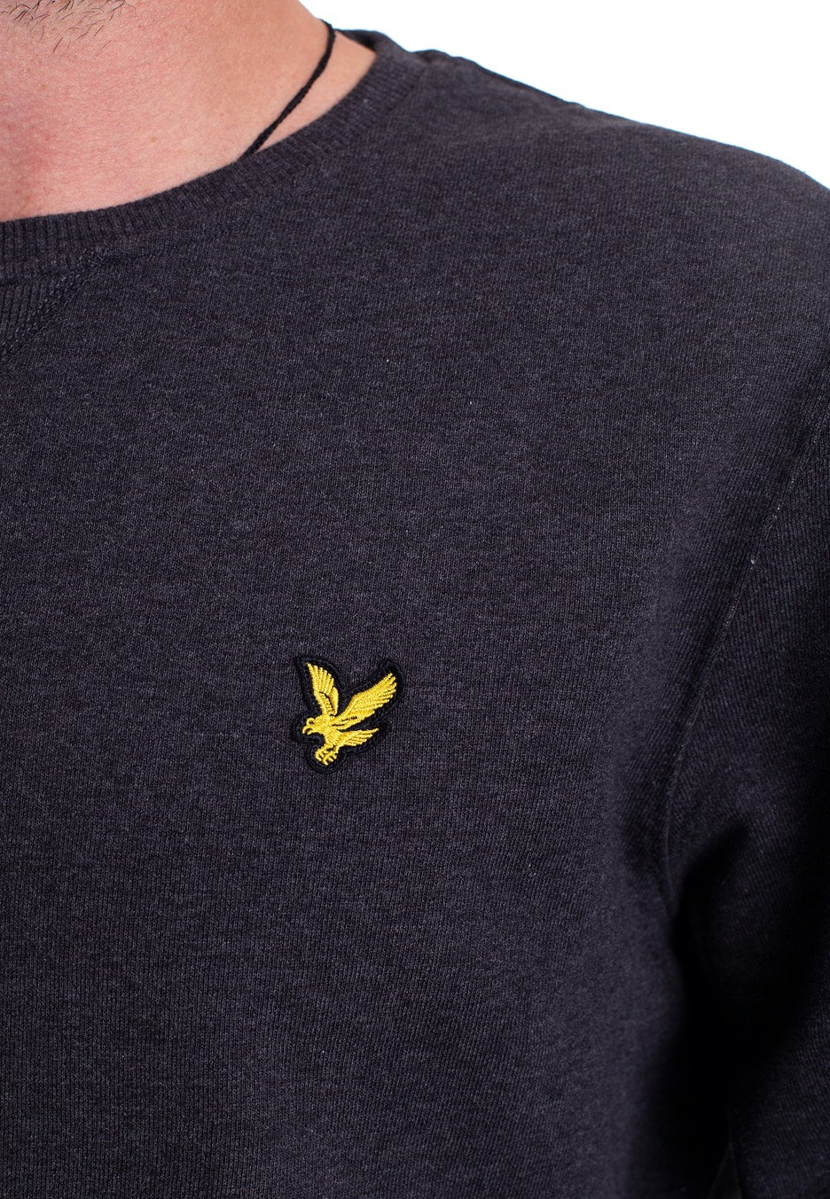 Lyle & Scott - Crew Neck Charcoal Marl - Sweater | Men-Image