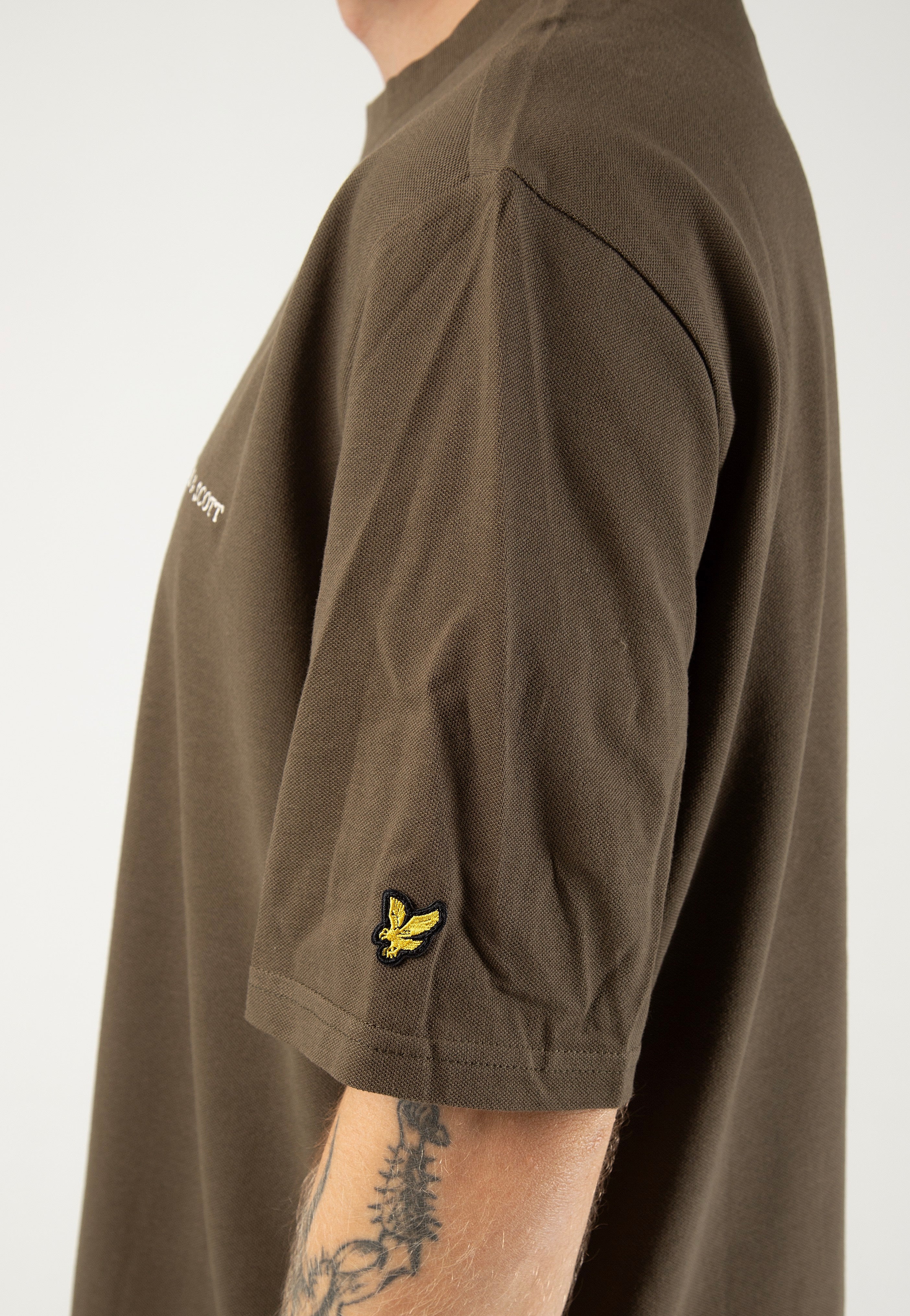 Lyle & Scott - Embroidered Logo Olive - T-Shirt | Men-Image