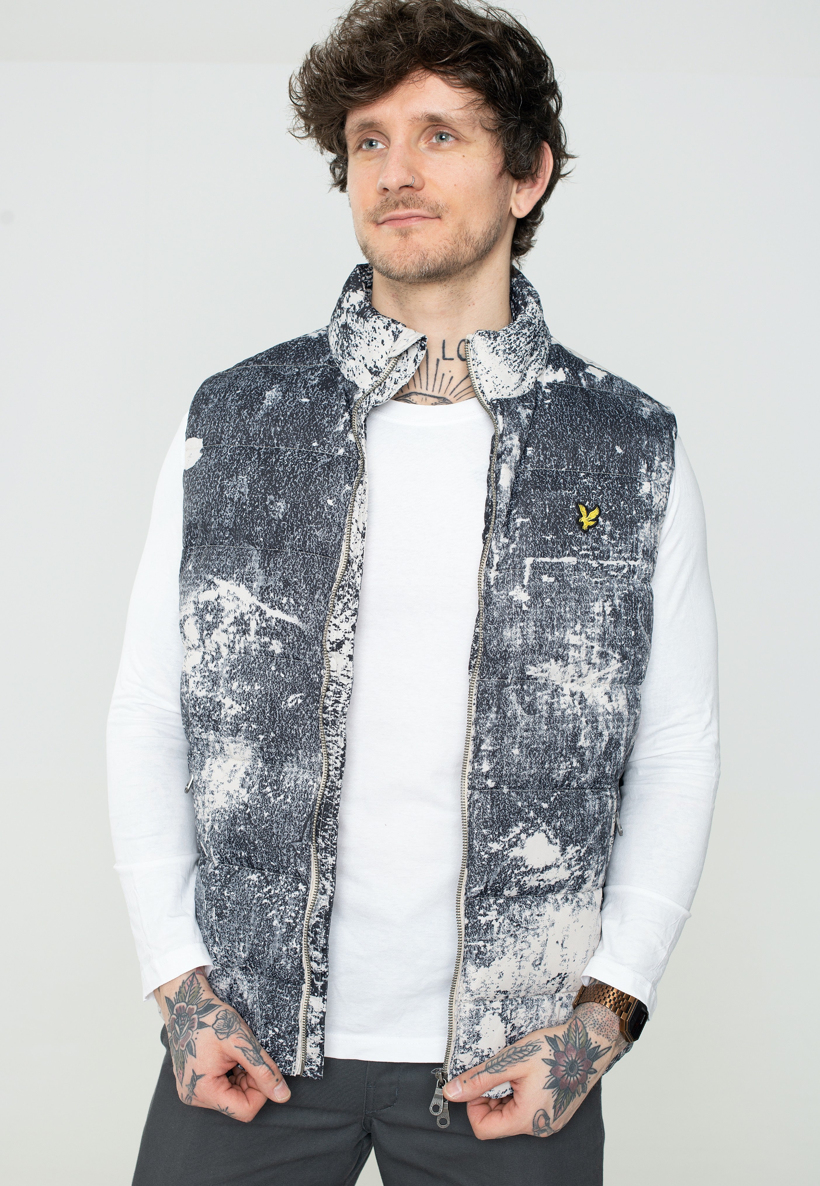 Lyle & Scott - Erosion Print Gilet Cove - Vest | Men-Image