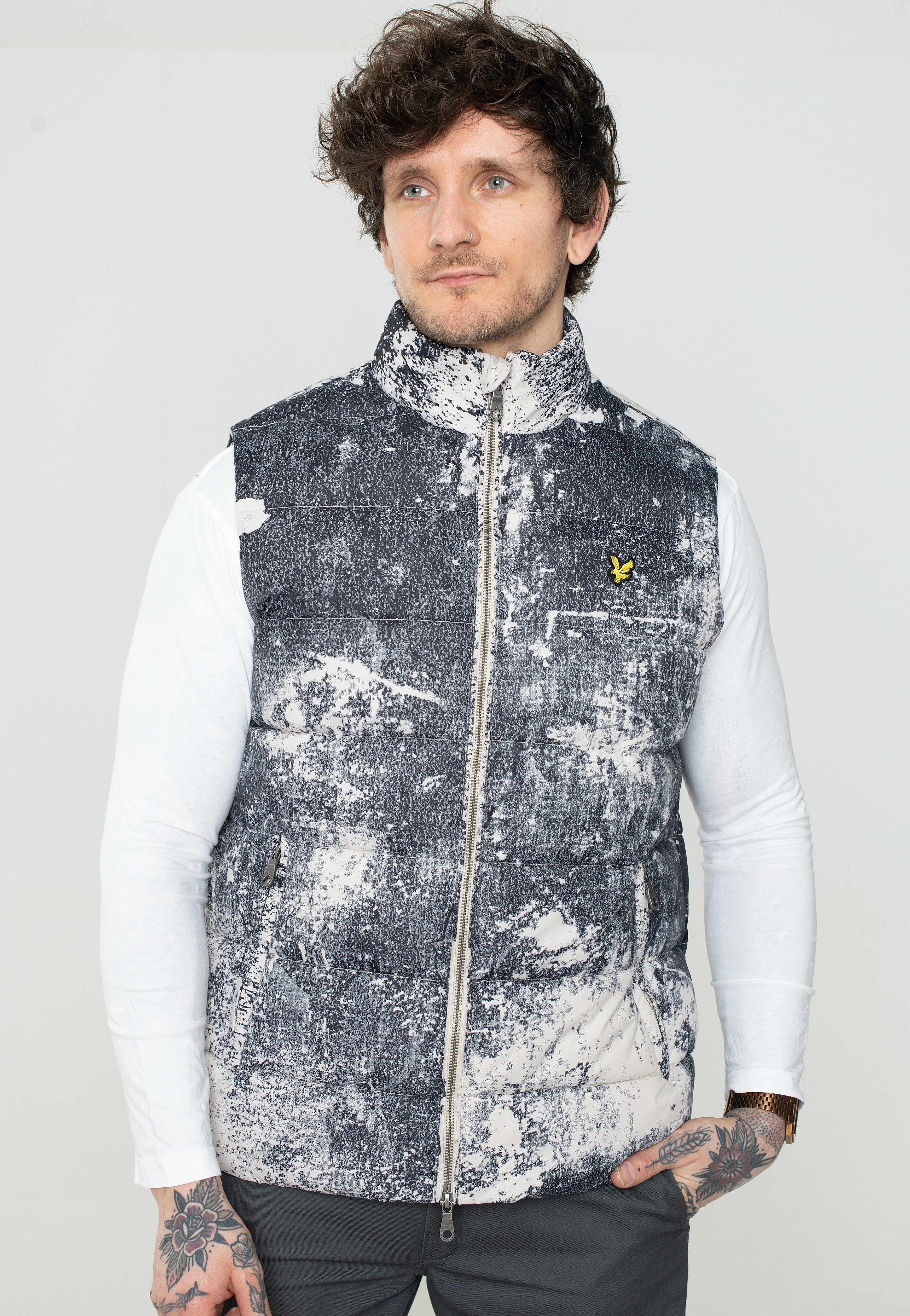 Lyle & Scott - Erosion Print Gilet Cove - Vest | Men-Image