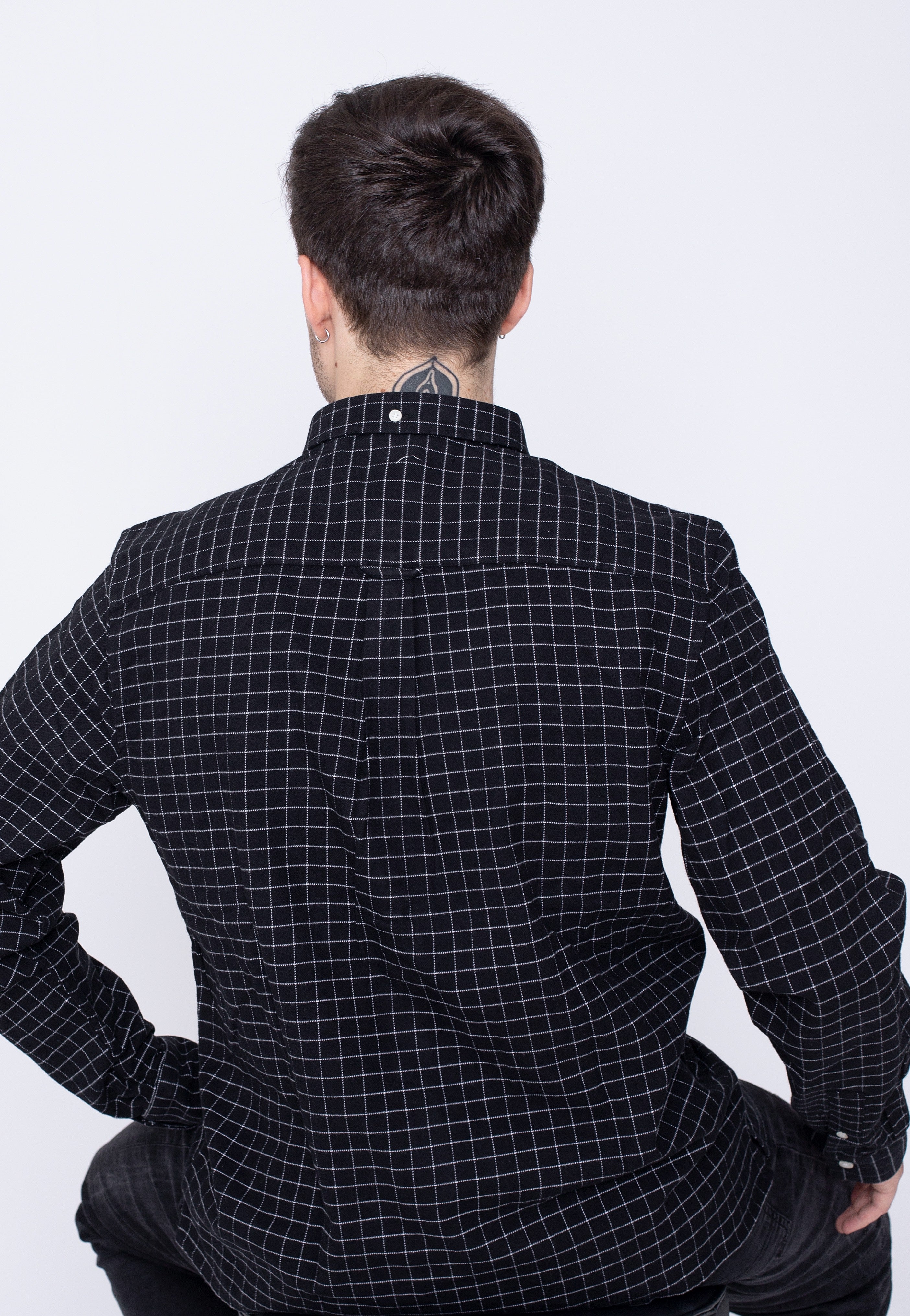 Lyle & Scott - Grid Check Jet Black - Shirt | Men-Image