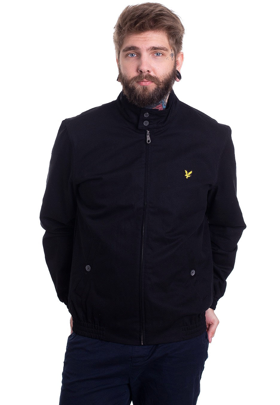 Lyle & Scott - Harrington Black - Jacket | Men-Image