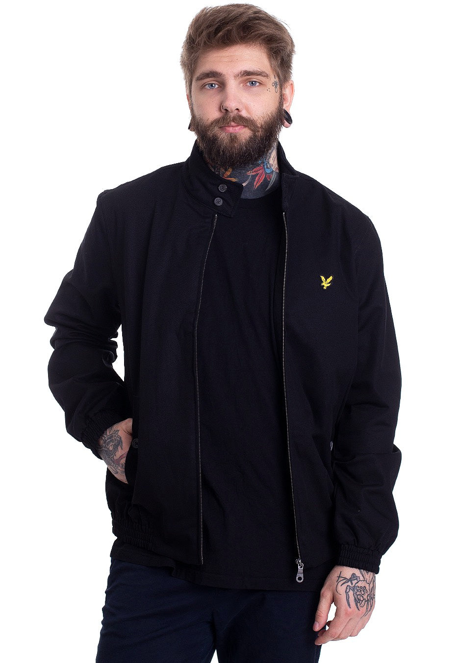 Lyle & Scott - Harrington Black - Jacket | Men-Image