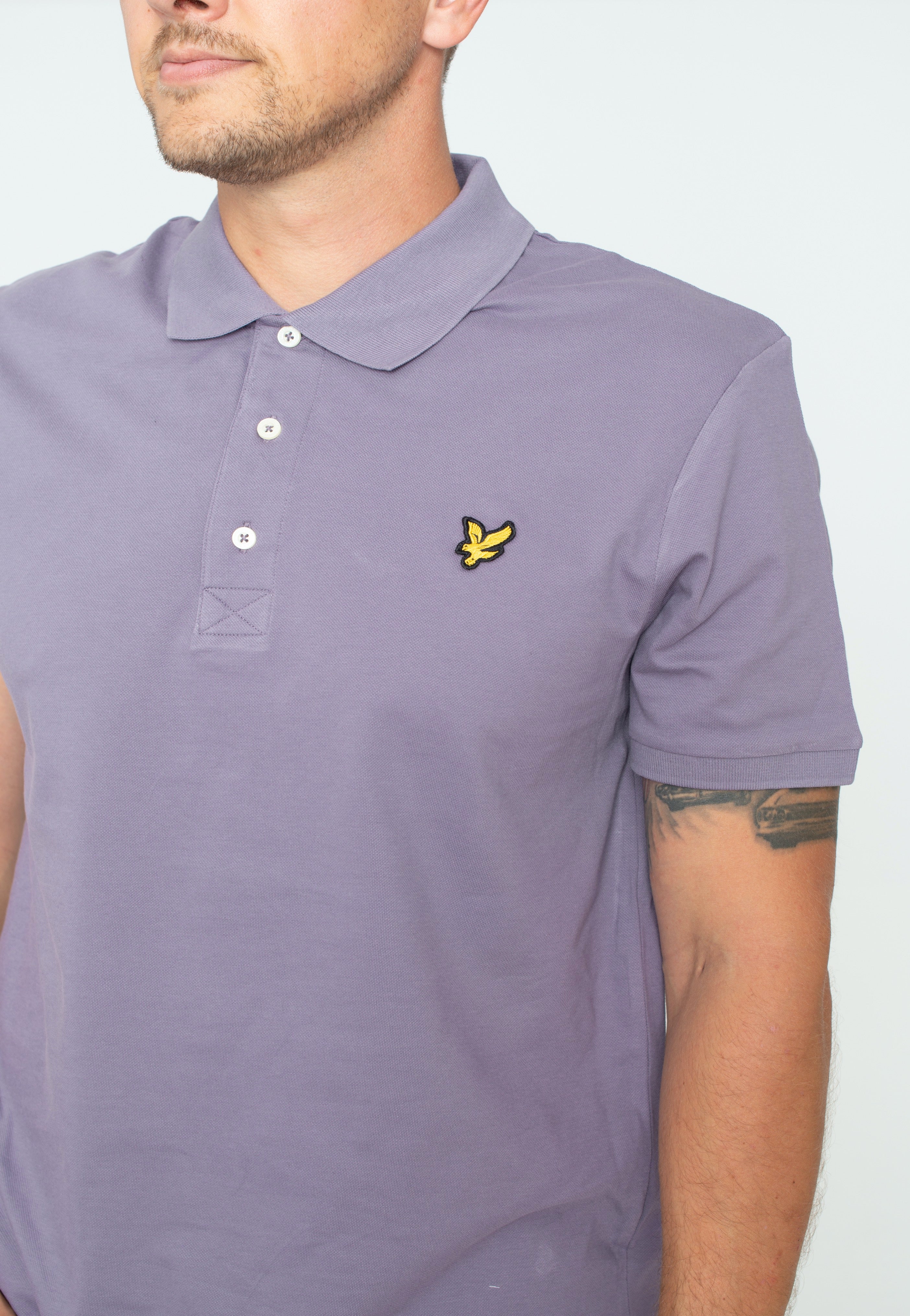 Lyle & Scott - Plain Billboard Purple - Polo | Men-Image