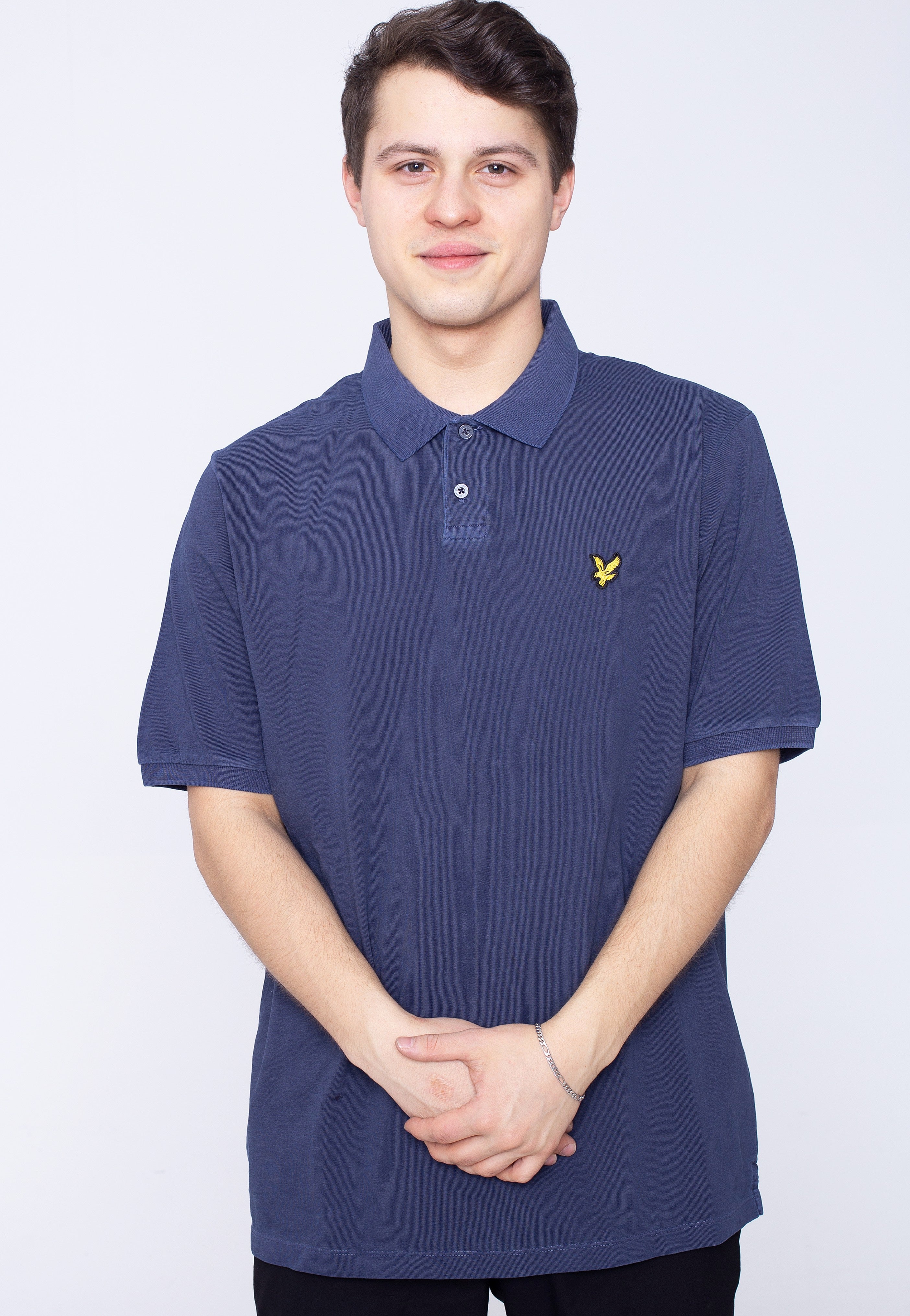 Lyle & Scott - Washed Polo Dark Navy - Polo | Men-Image