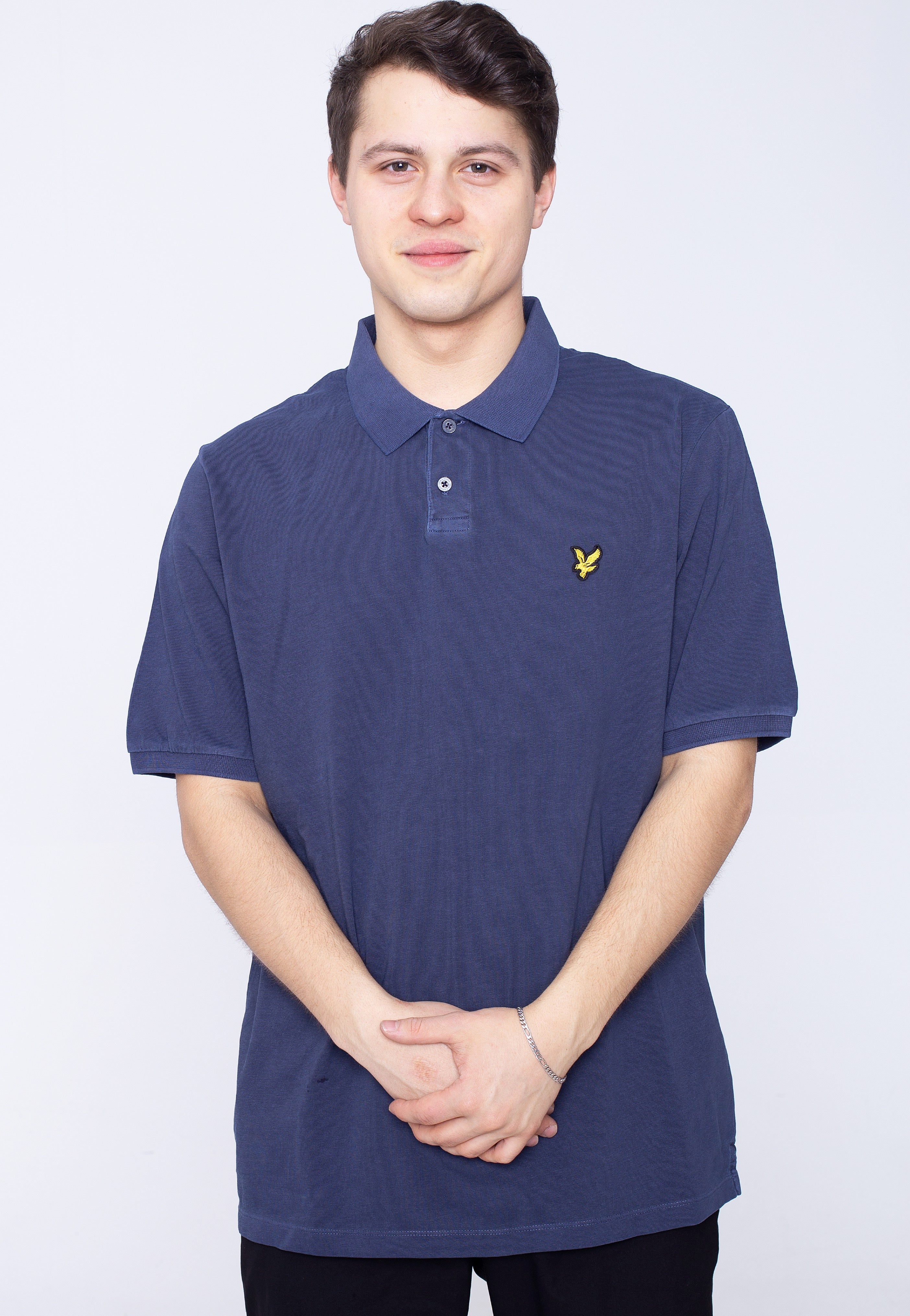 Lyle & Scott - Washed Polo Dark Navy - Polo | Men-Image