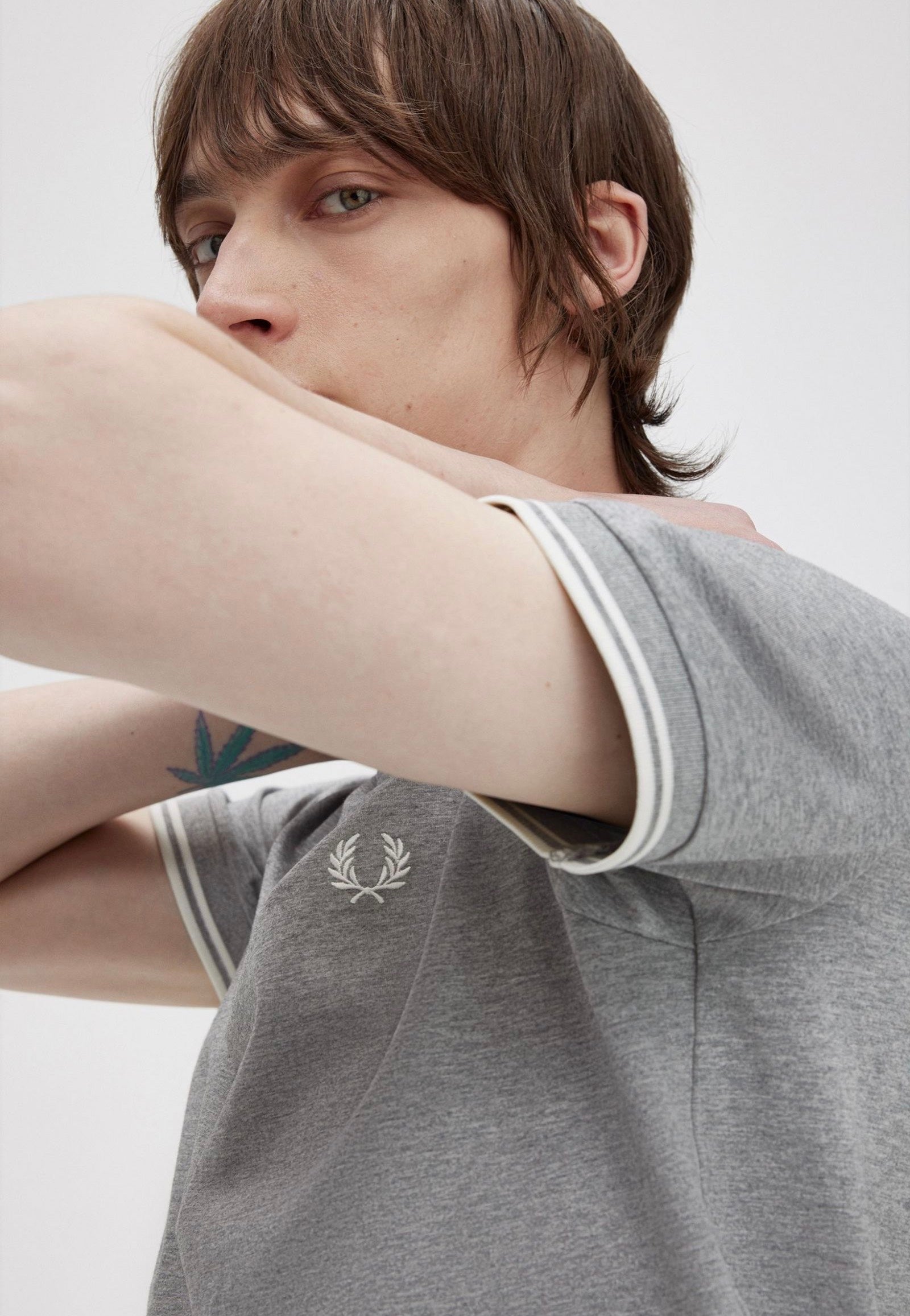 Fred Perry - Twin Tipped Steel Marl - T-Shirt | Men-Image