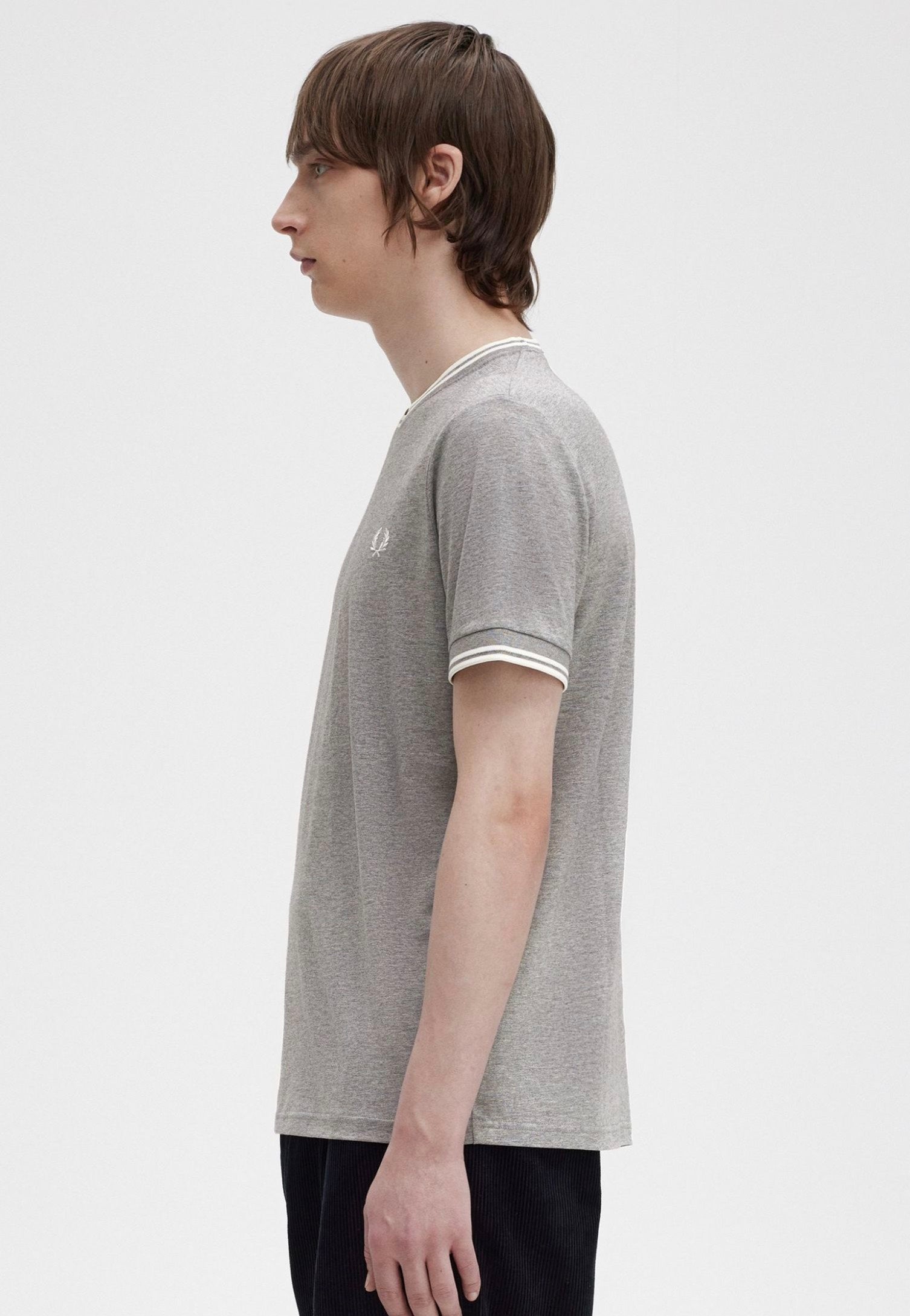 Fred Perry - Twin Tipped Steel Marl - T-Shirt | Men-Image