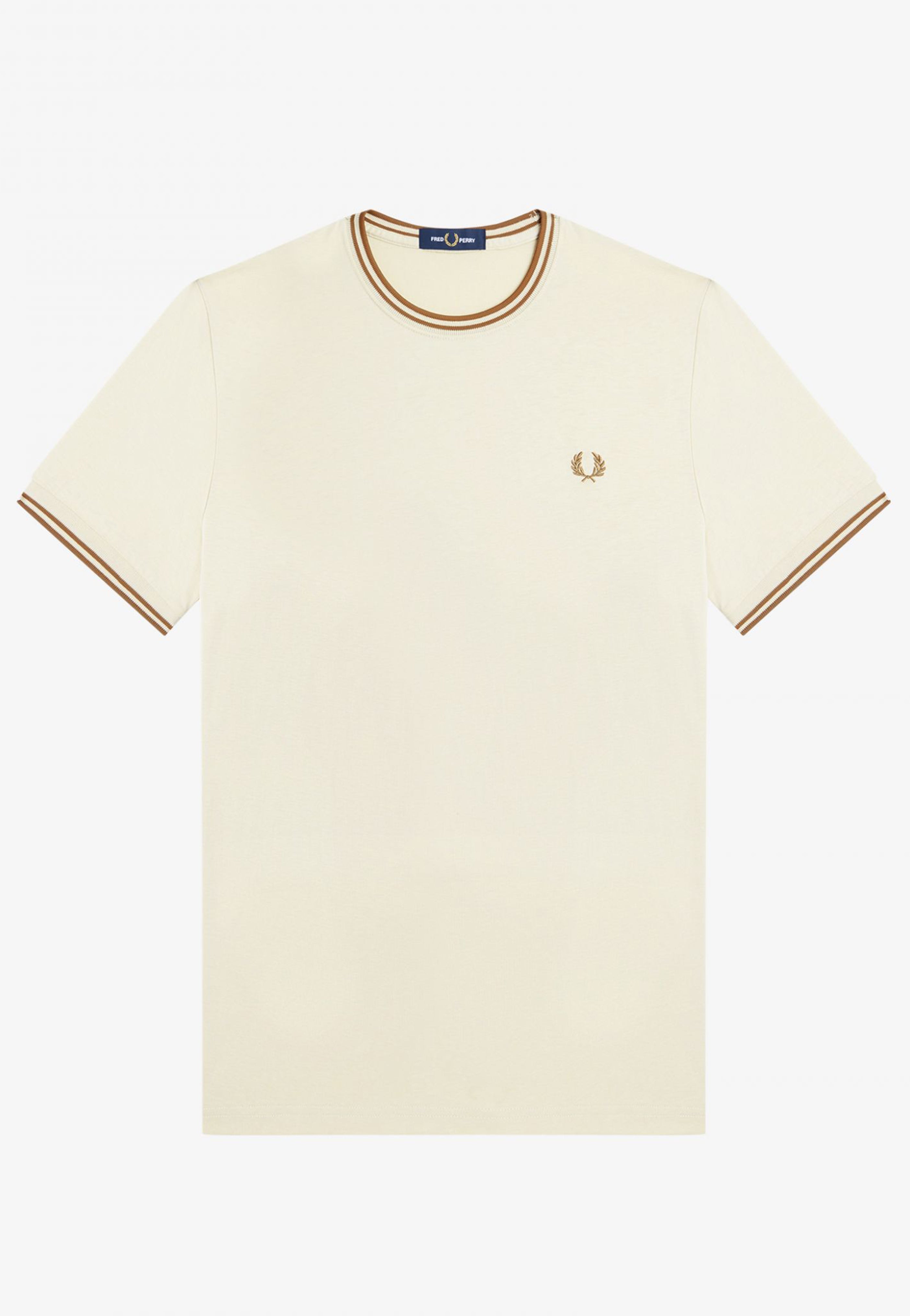 Fred Perry - Twin Tipped Oatmeal - T-Shirt | Men-Image