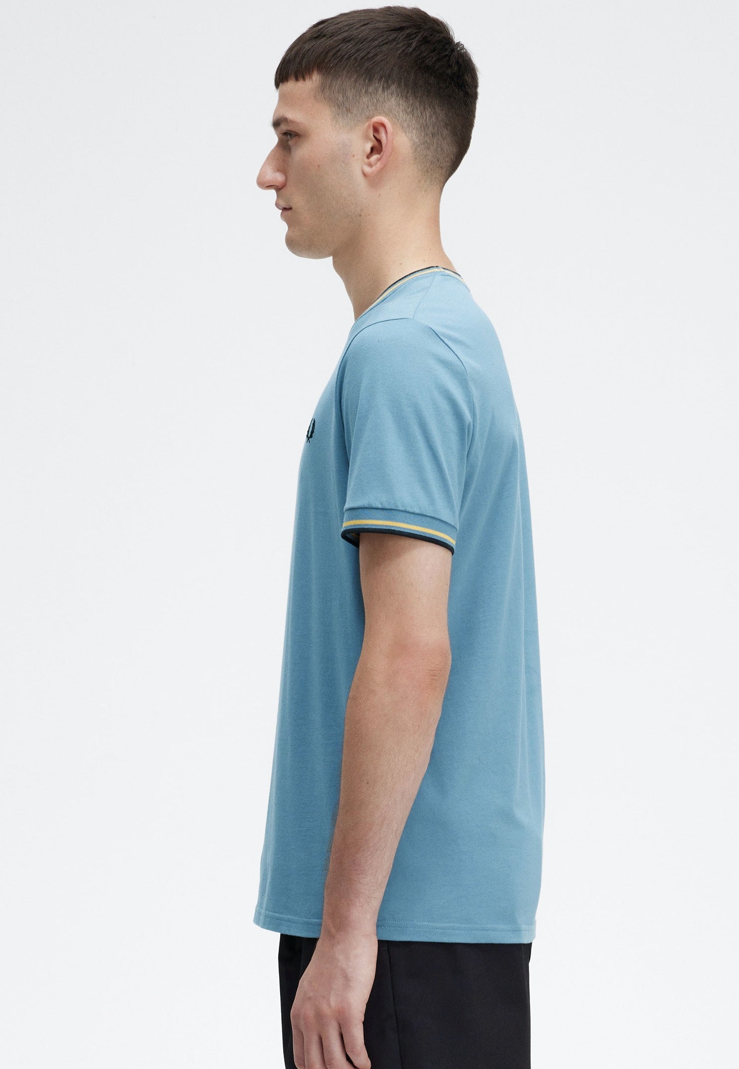 Fred Perry - Twin Tipped Ash Blue - T-Shirt | Men-Image