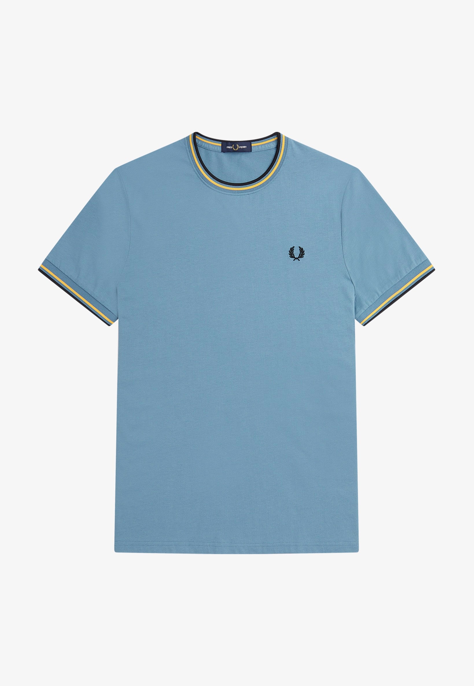 Fred Perry - Twin Tipped Ash Blue - T-Shirt | Men-Image