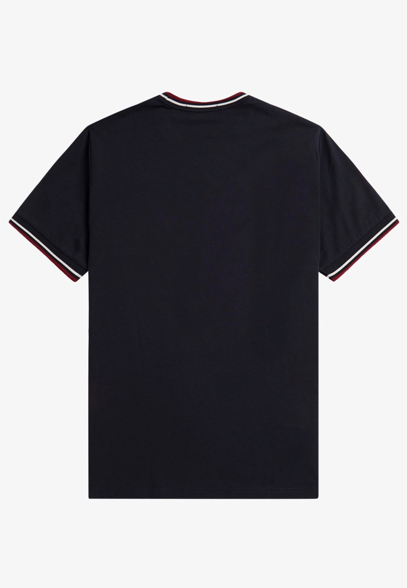 Fred Perry - Twin Tipped Navy/Snow White/Burnt Red - T-Shirt | Men-Image