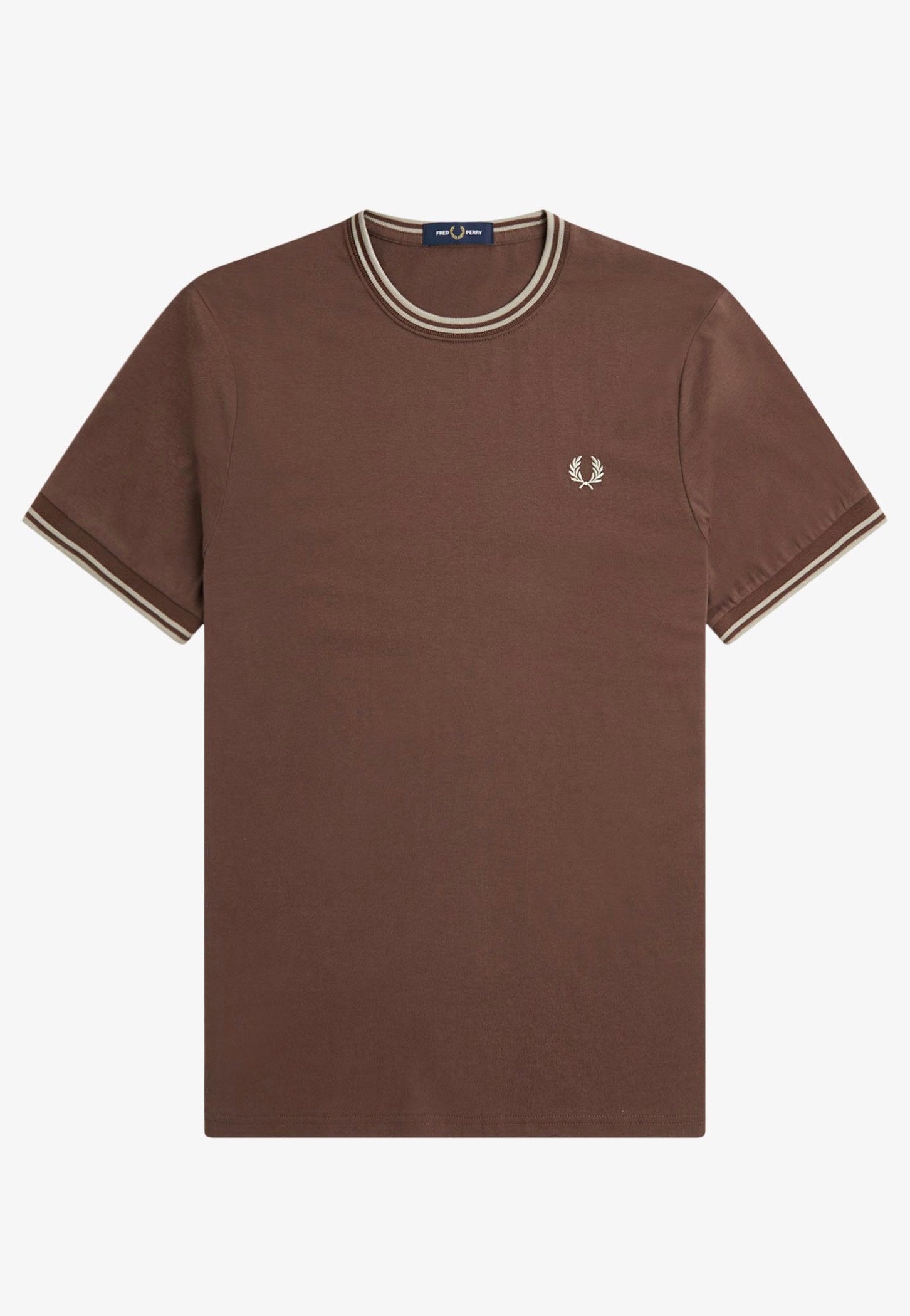 Fred Perry - Twin Tipped Road Brick/Warm Grey - T-Shirt | Men-Image