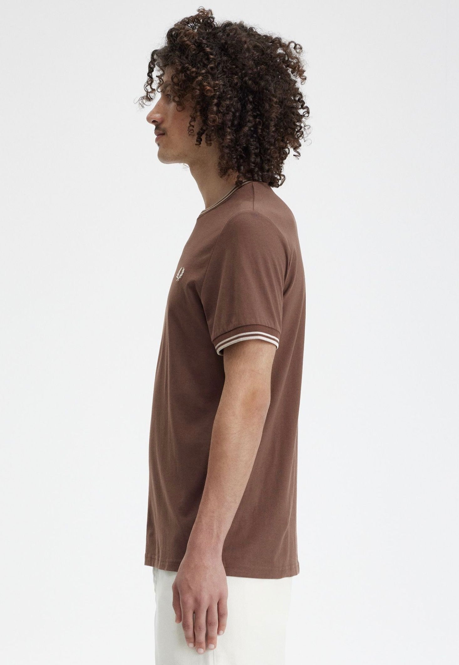 Fred Perry - Twin Tipped Road Brick/Warm Grey - T-Shirt | Men-Image