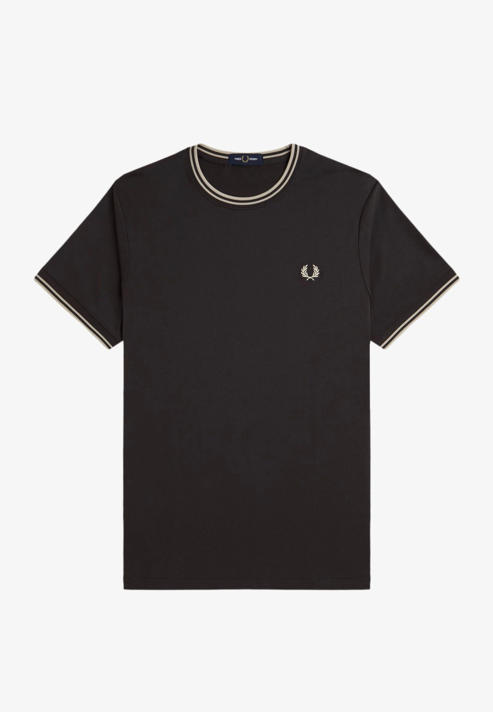 Fred Perry - Twin Tipped Anchor Grey/Oatmeal - T-Shirt | Men-Image