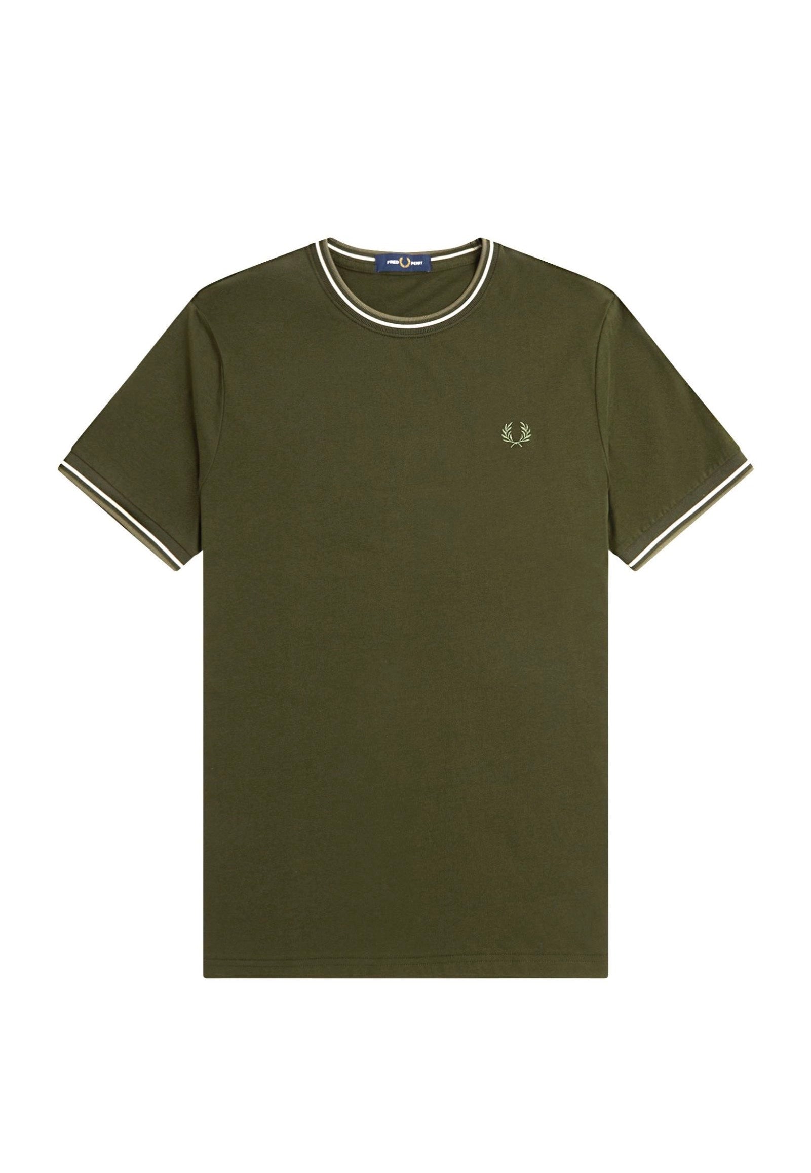 Fred Perry - Twin Tipped Hntgrn/Loyst/Lwg - T-Shirt | Men-Image