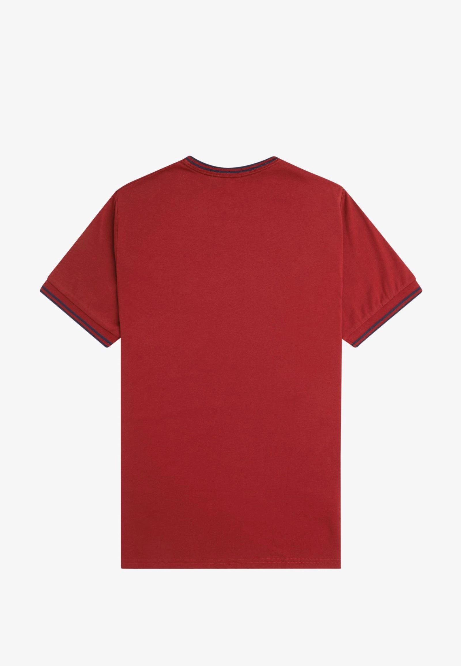 Fred Perry - Twin Tipped Burnt Red/Navy - T-Shirt | Men-Image