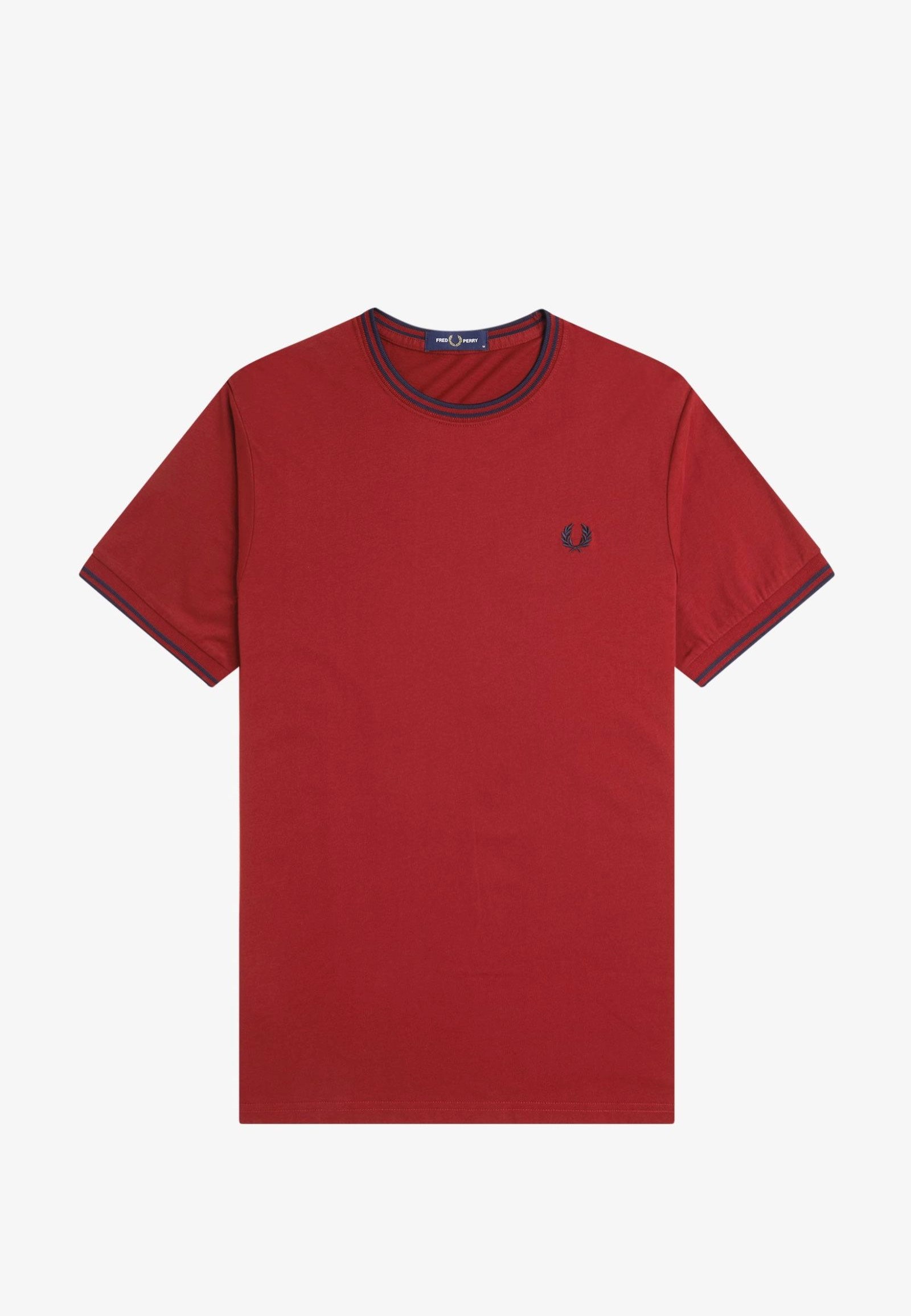 Fred Perry - Twin Tipped Burnt Red/Navy - T-Shirt | Men-Image