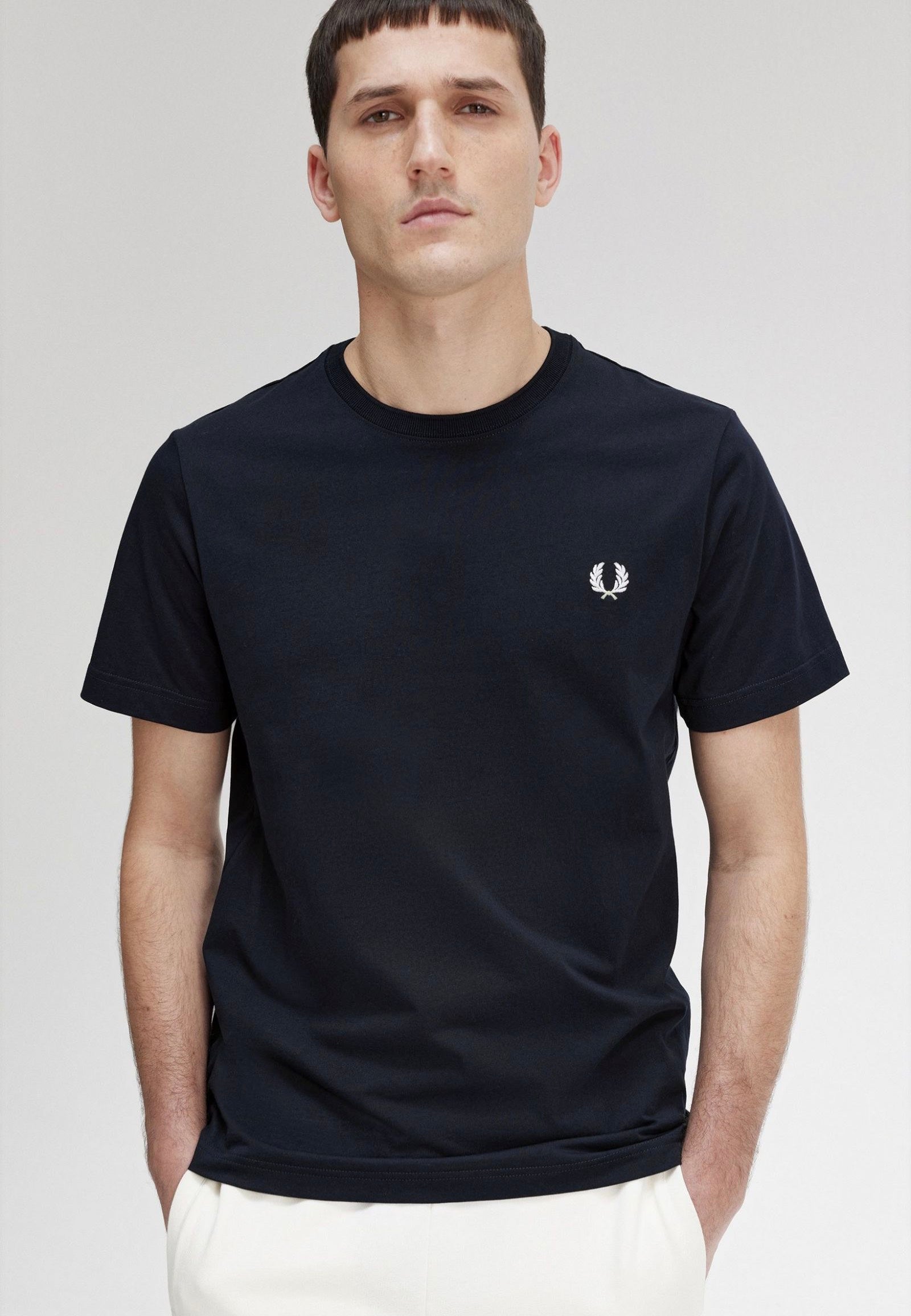 Fred Perry - Crew Neck Navy - T-Shirt | Men-Image