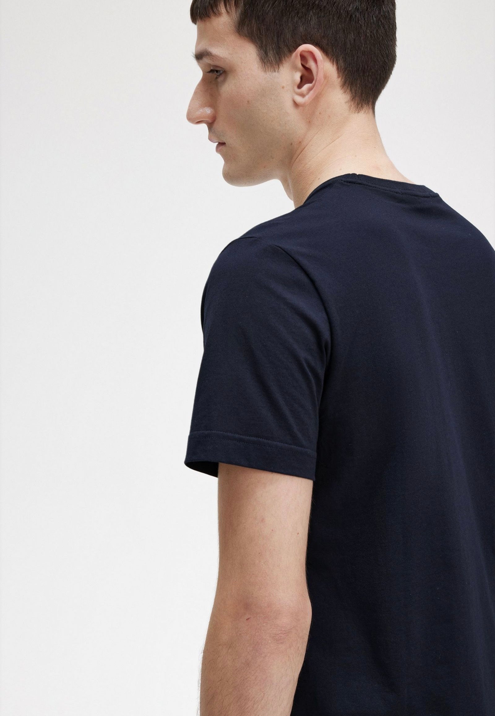 Fred Perry - Crew Neck Navy - T-Shirt | Men-Image