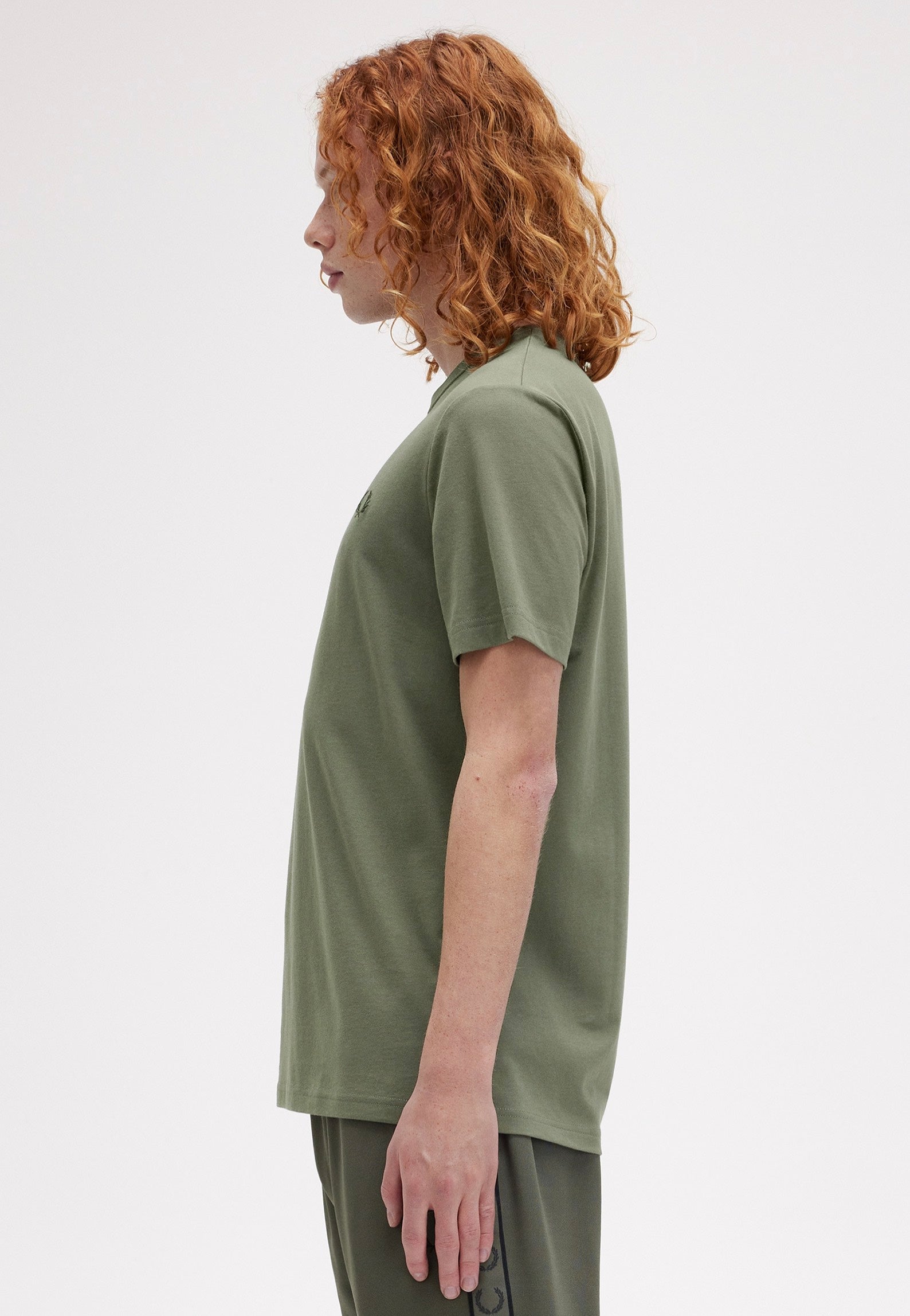 Fred Perry - Crew Neck Laurel Wreath Green/Night Green - T-Shirt | Men-Image