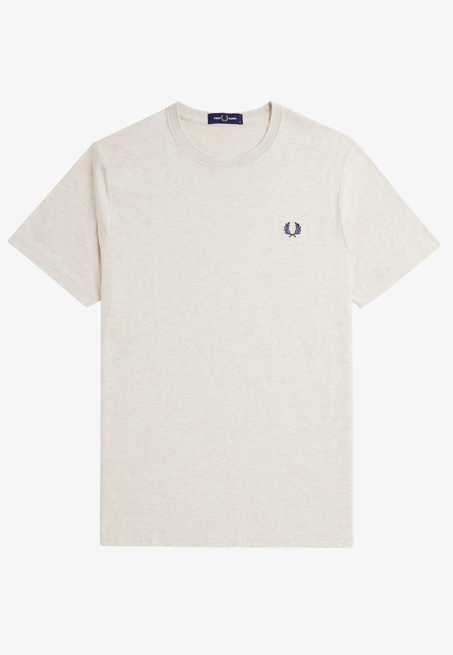 Fred Perry - Crew Neck Porridge Marl/Anchor Grey - T-Shirt | Men-Image