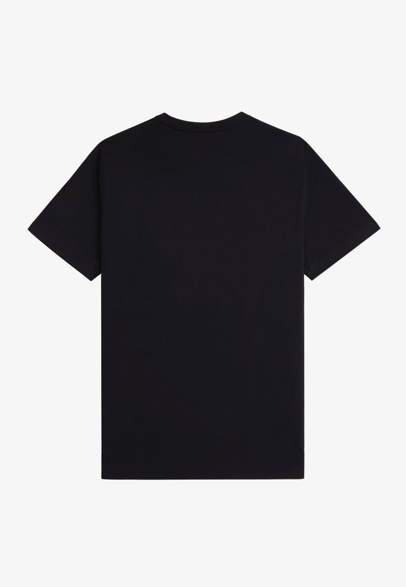 Fred Perry - Crew Neck Black/Whisky Brown - T-Shirt | Men-Image