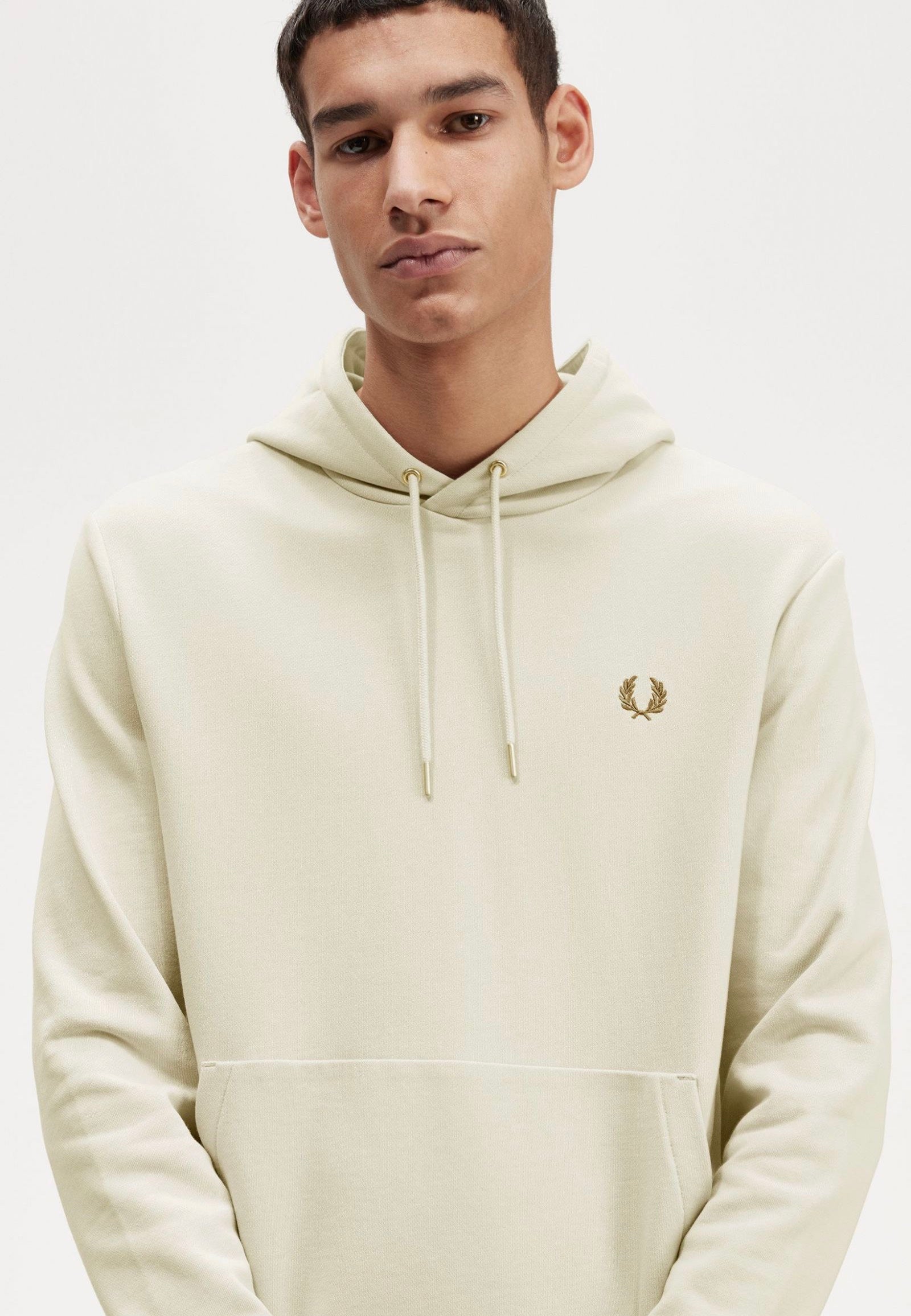 Fred Perry - Tipped Hooded Oatmeal - Hoodie | Men-Image