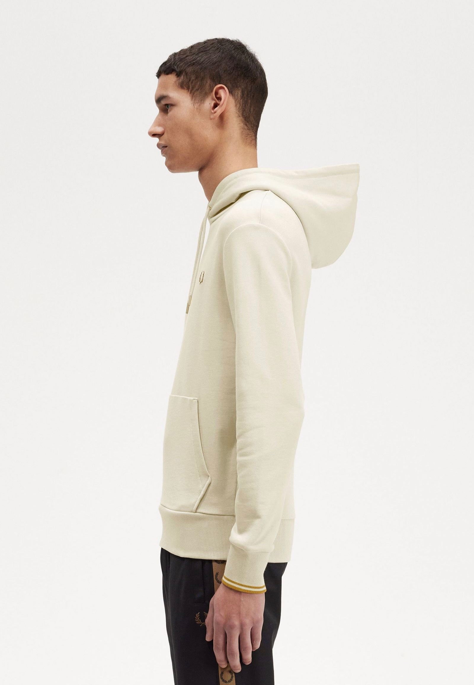 Fred Perry - Tipped Hooded Oatmeal - Hoodie | Men-Image