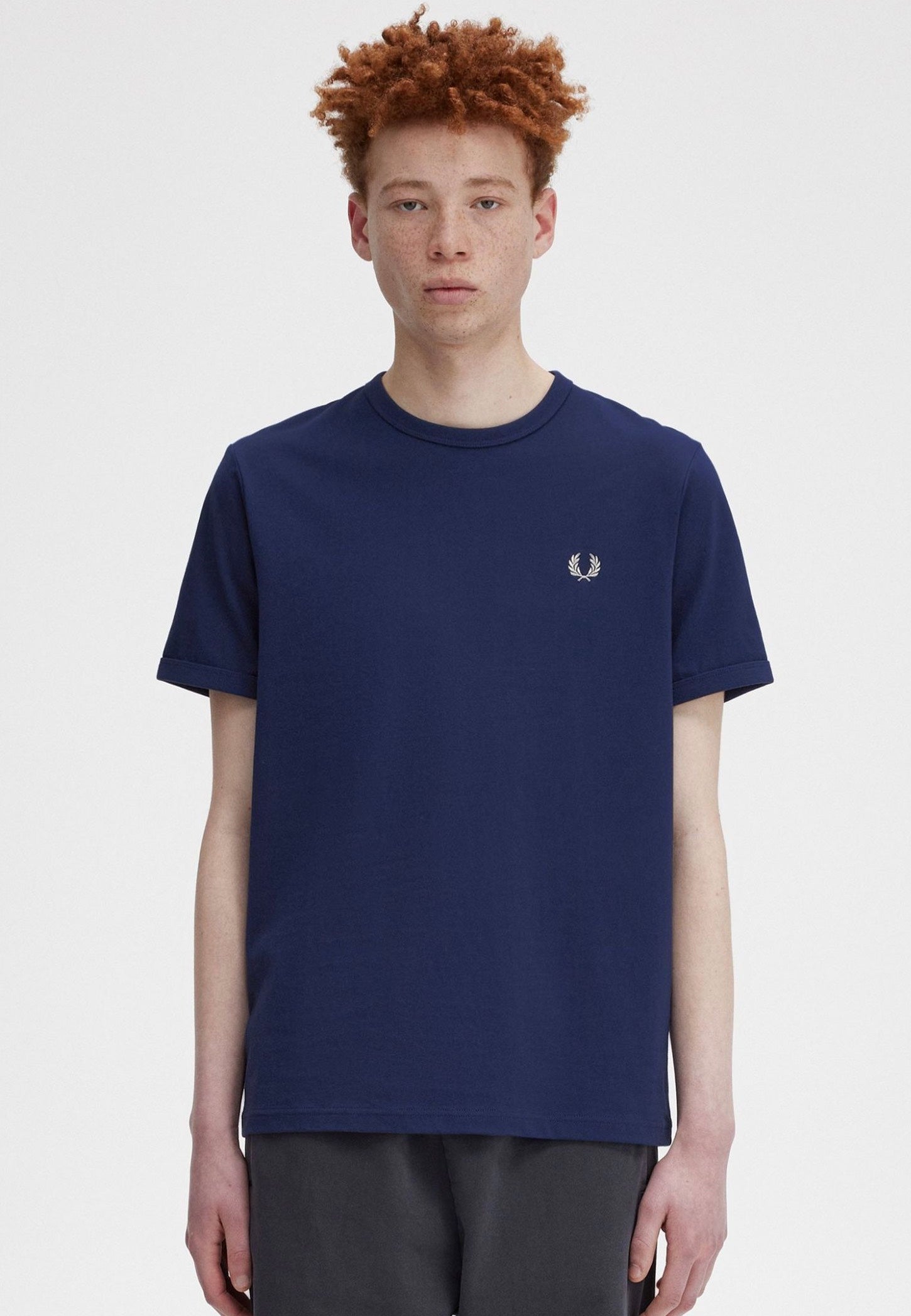 Fred Perry - Ringer French Navy - T-Shirt | Men-Image